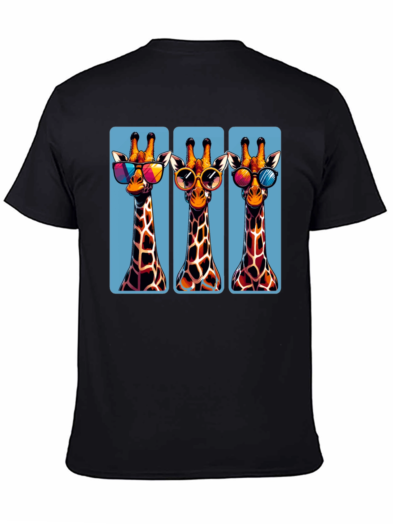 Giraffe Trio T-Shirt - Cool Shades Style