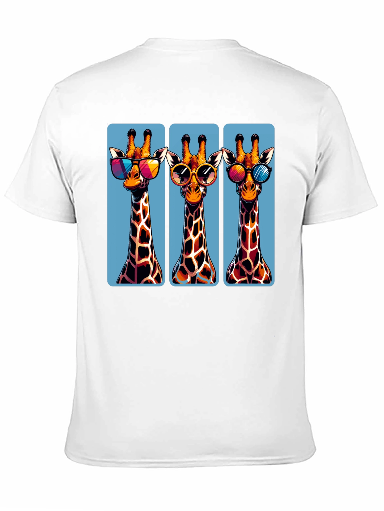 Giraffe Trio T-Shirt - Cool Shades Style