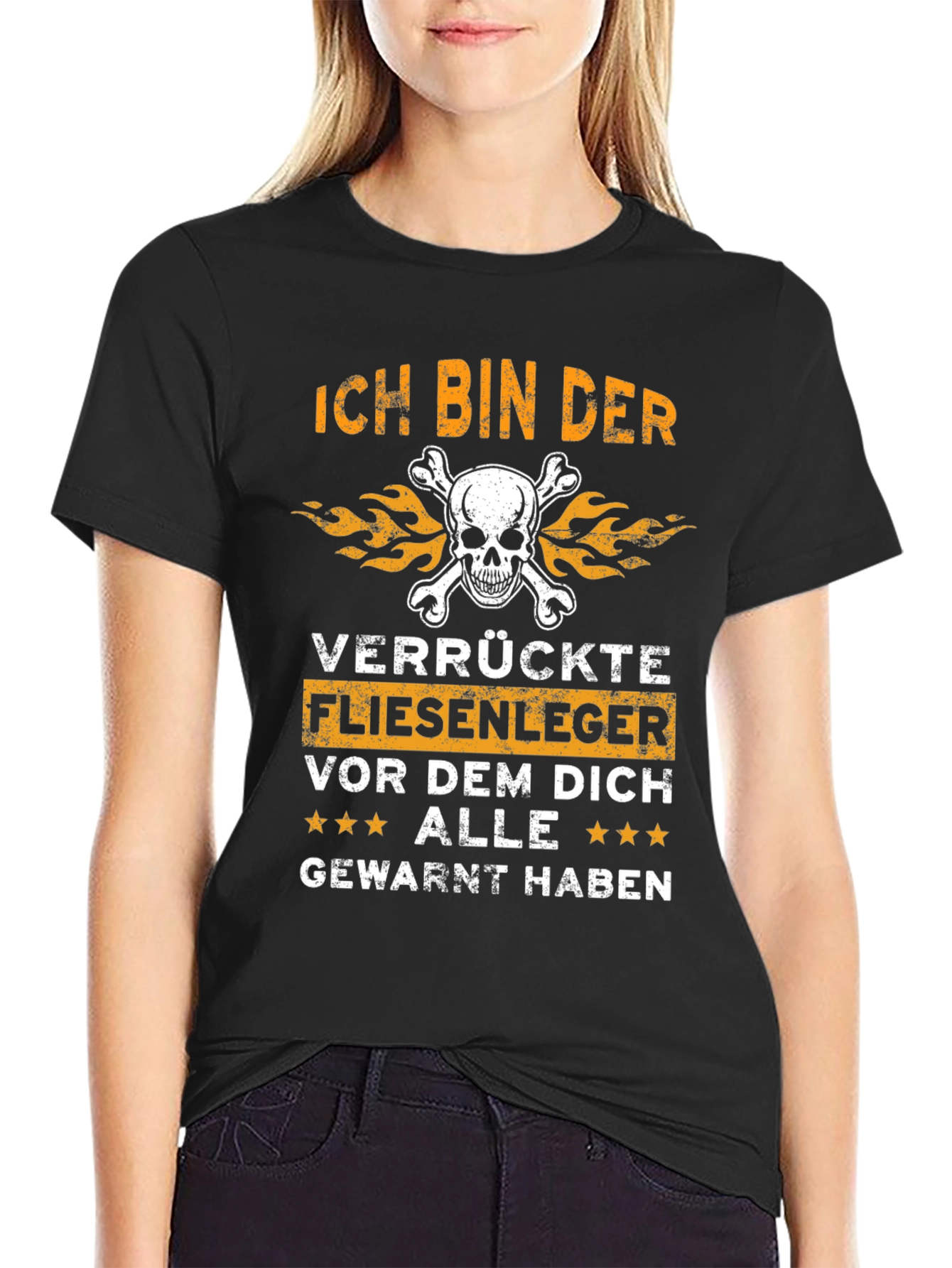 Ich Bin Der Verrückte Fliesenger T-Shirt