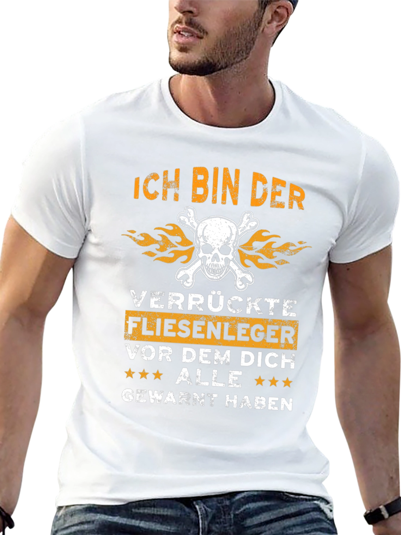 Ich Bin Der Verrückte Fliesenger T-Shirt