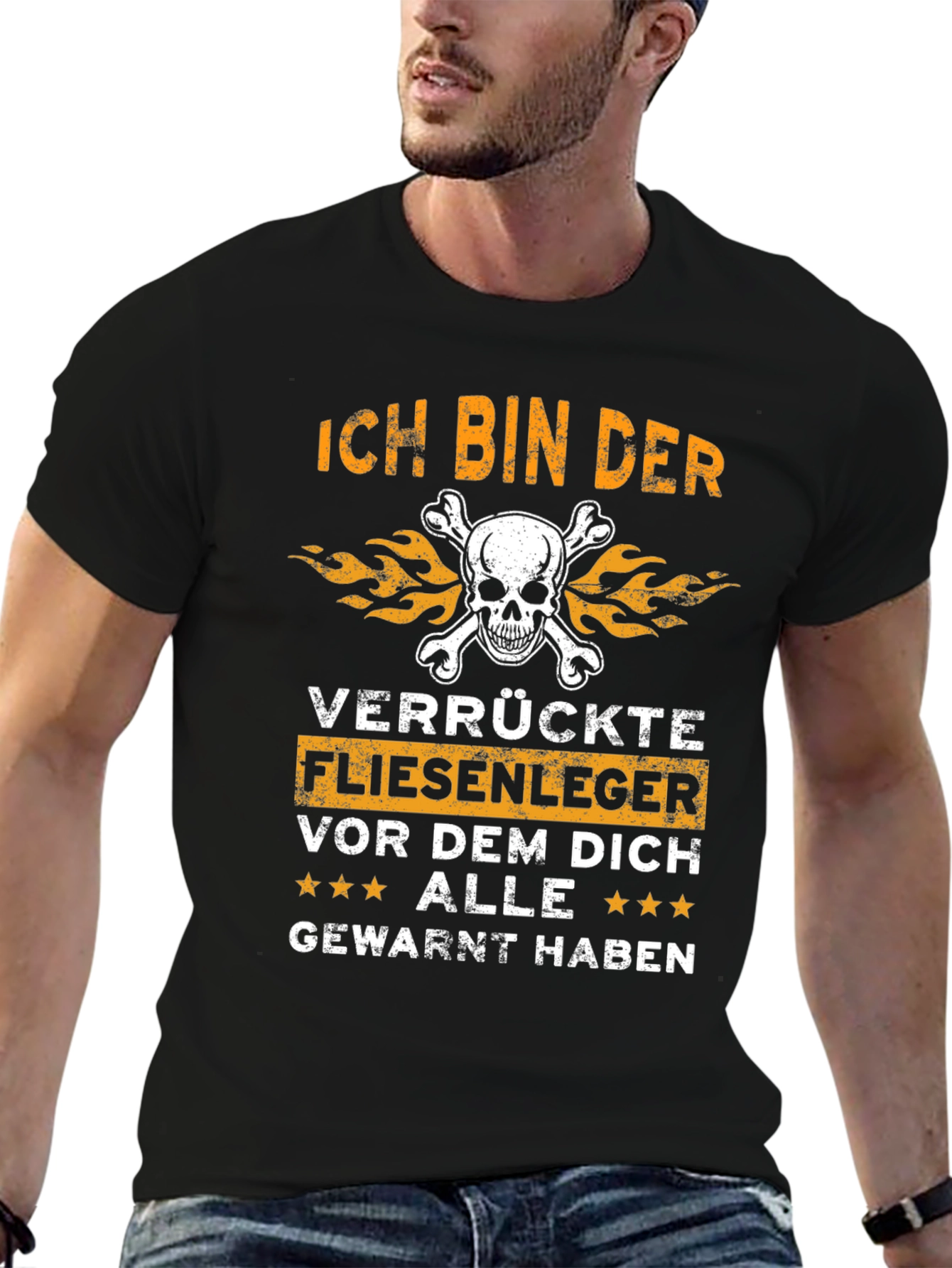 Ich Bin Der Verrückte Fliesenger T-Shirt