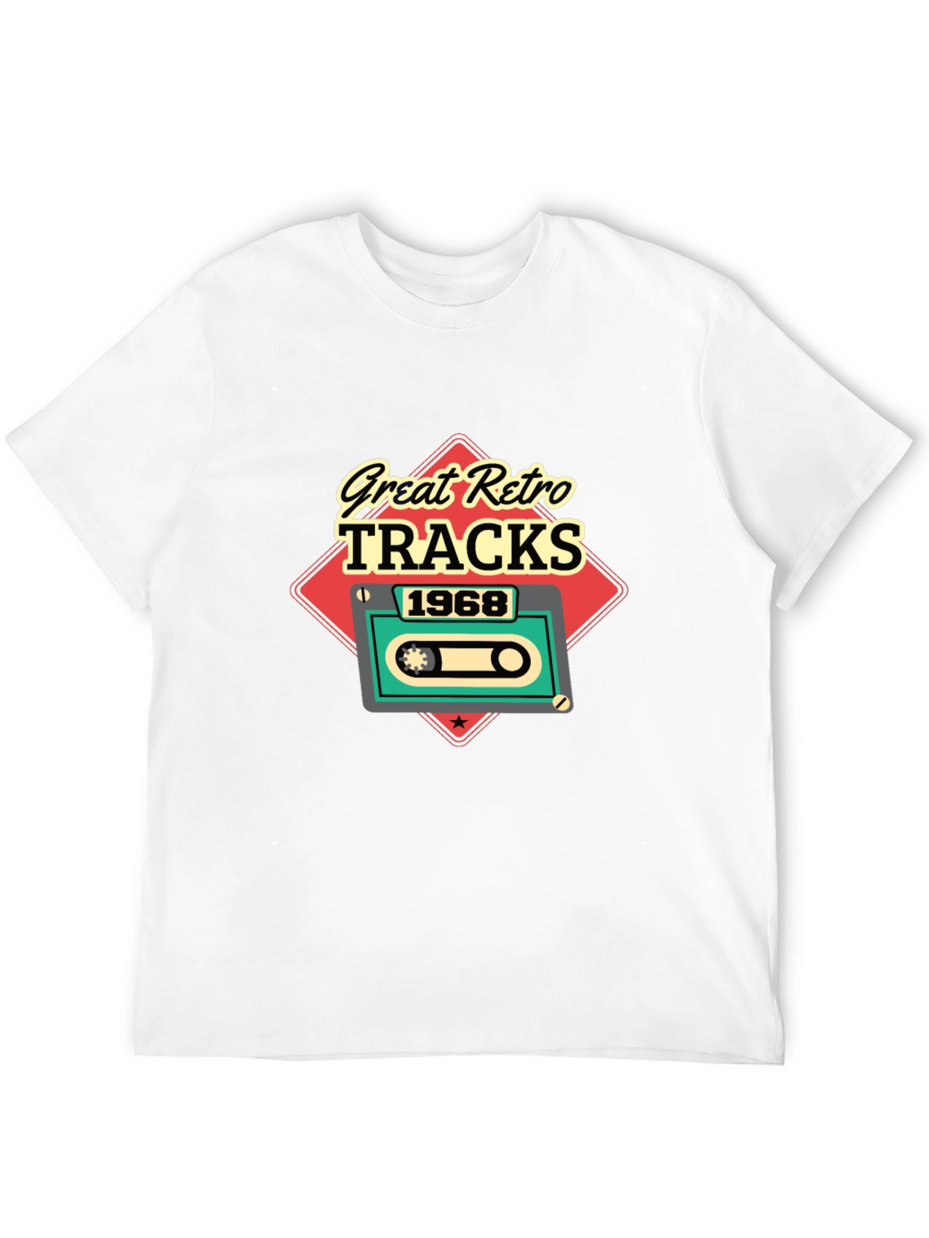 Great Retro Tracks 1968 Graphic Tee