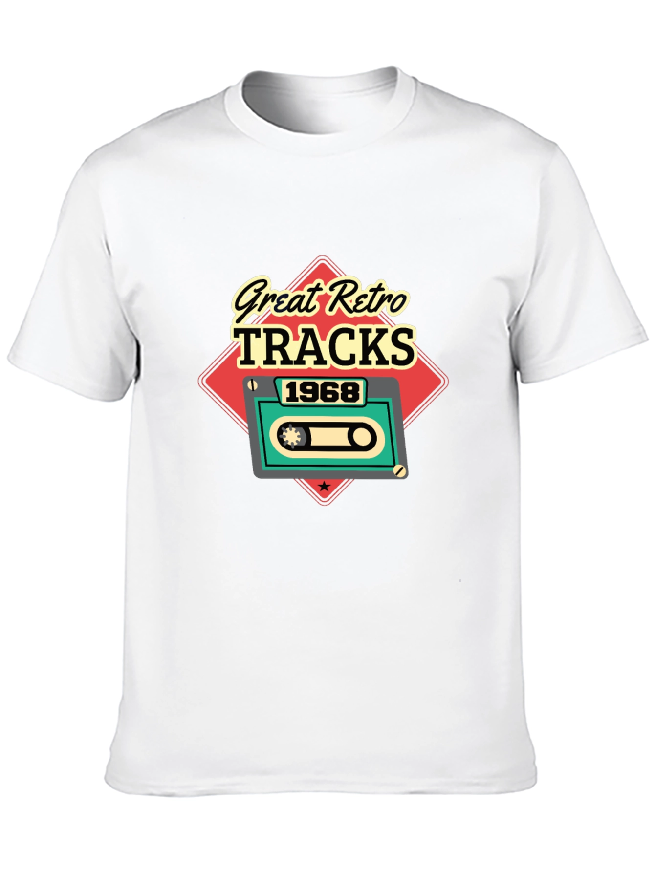 Great Retro Tracks 1968 Graphic Tee