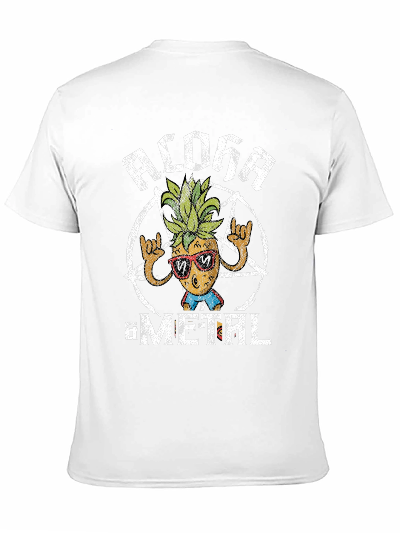 Aloha Metal Pineapple T-Shirt - Rock On!