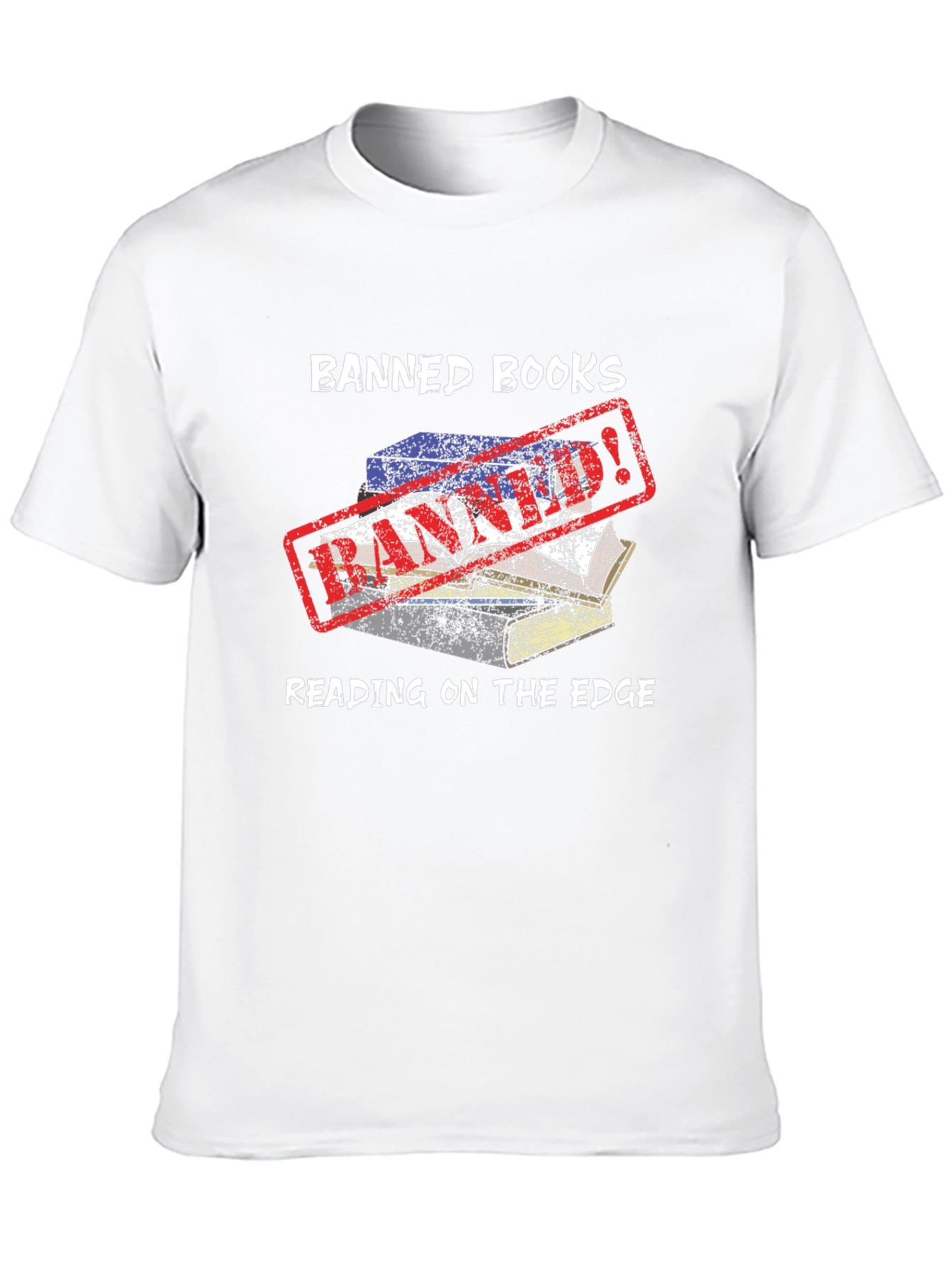 Banned Books T-Shirt - Reading on the Edge Tee