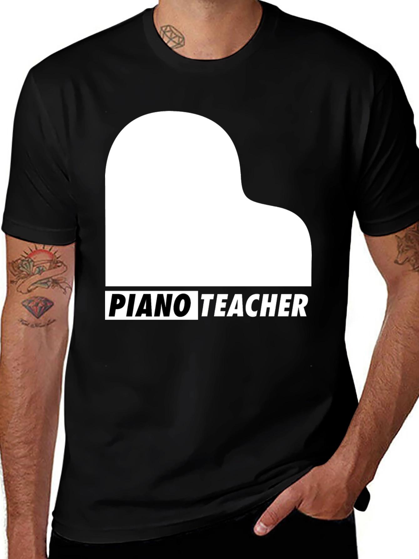 Piano Teacher Graphic T-Shirt - Music Lover Tee