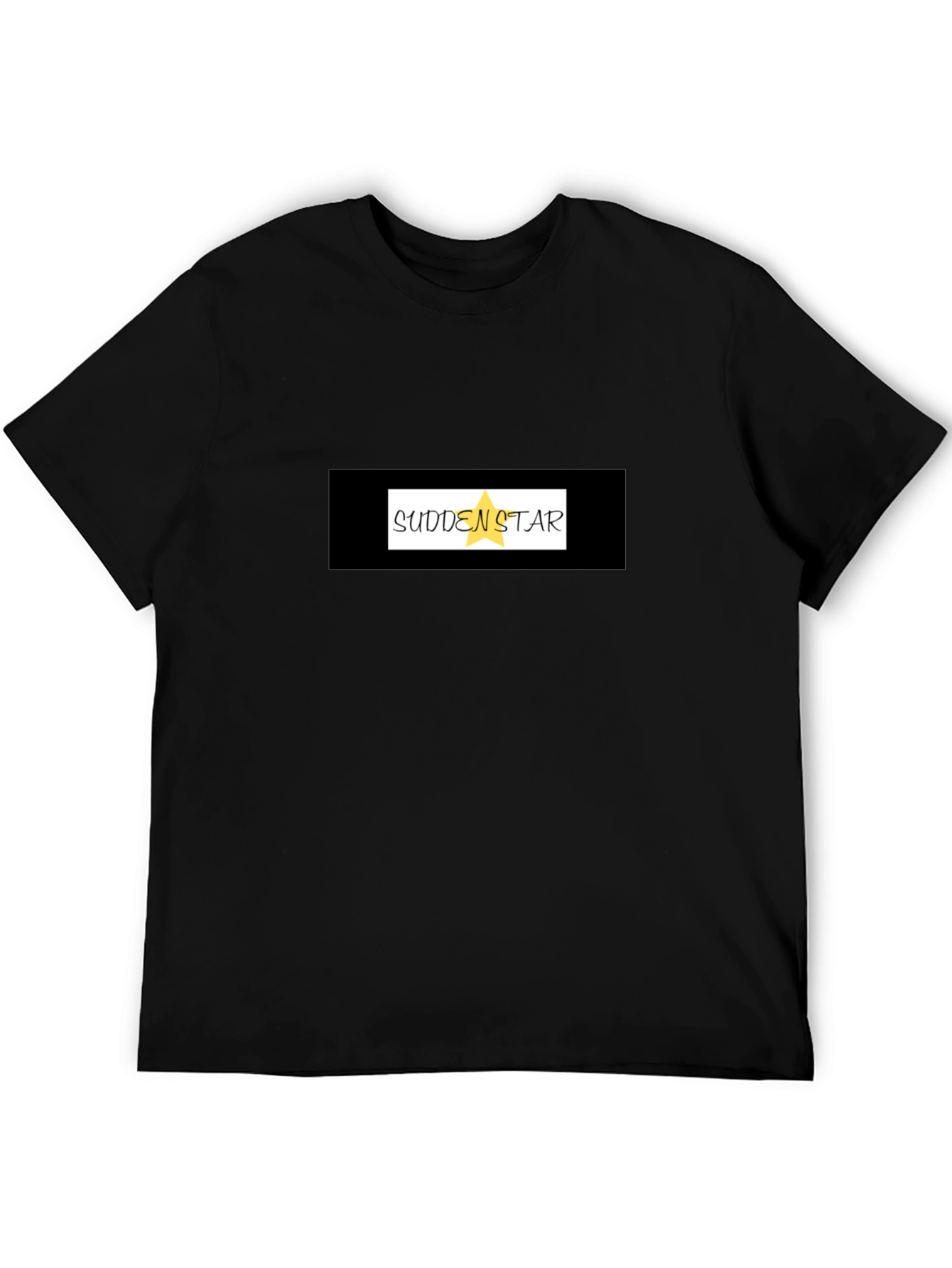 Sudden Star Graphic T-Shirt - Black Mens Casual Tee