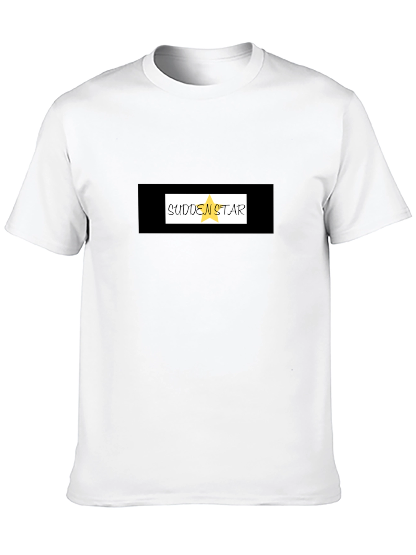 Sudden Star Graphic T-Shirt - Black Mens Casual Tee