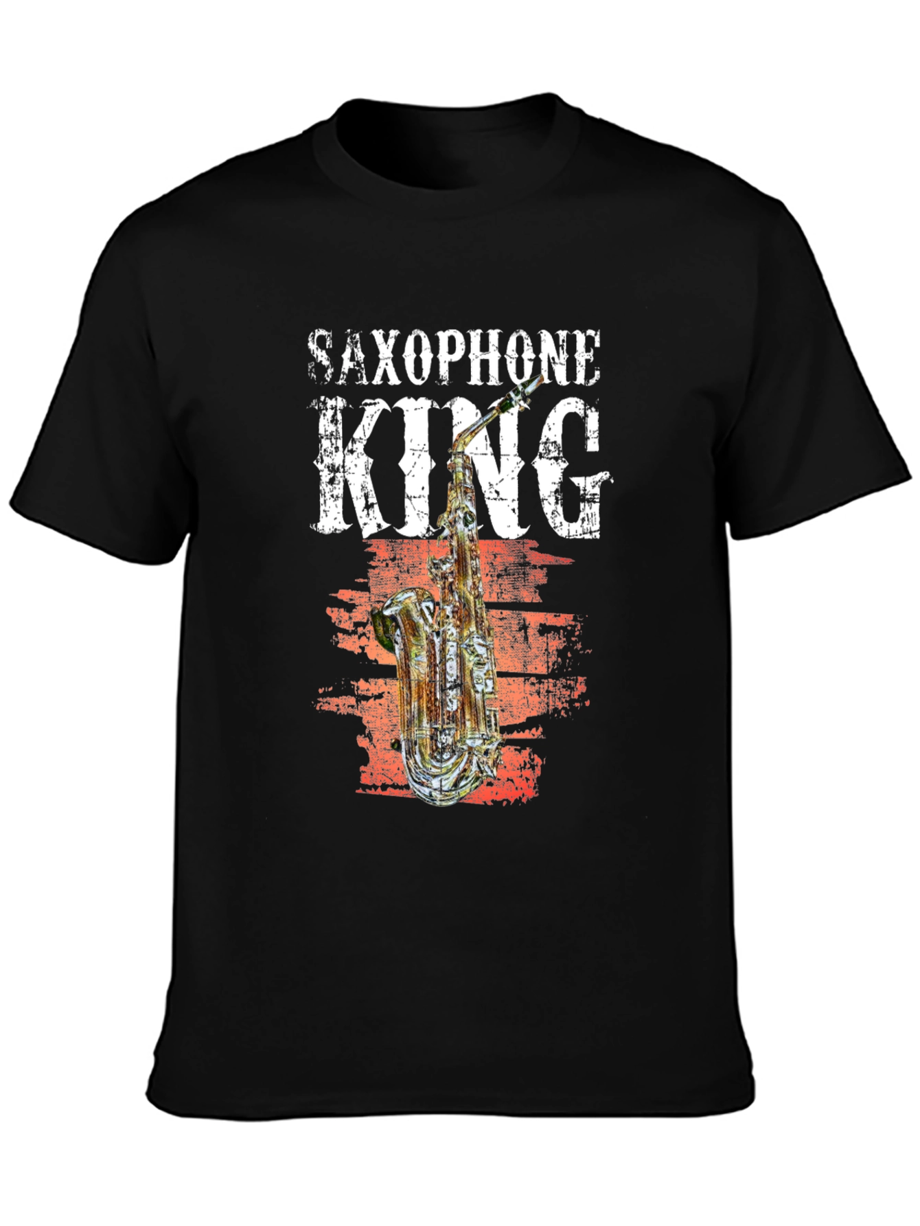 Saxophone King Graphic T-Shirt - Music Lover Tee
