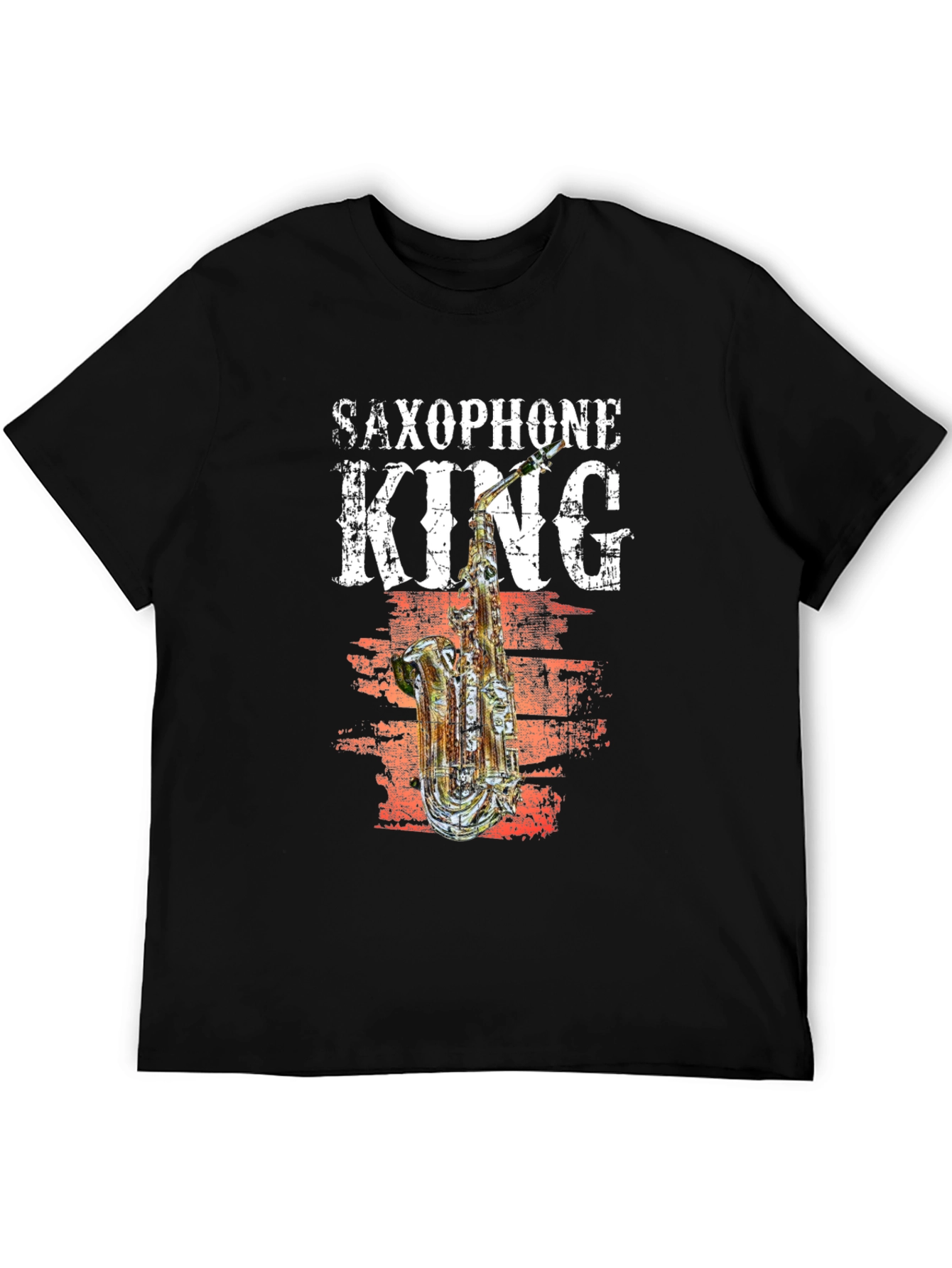 Saxophone King Graphic T-Shirt - Music Lover Tee