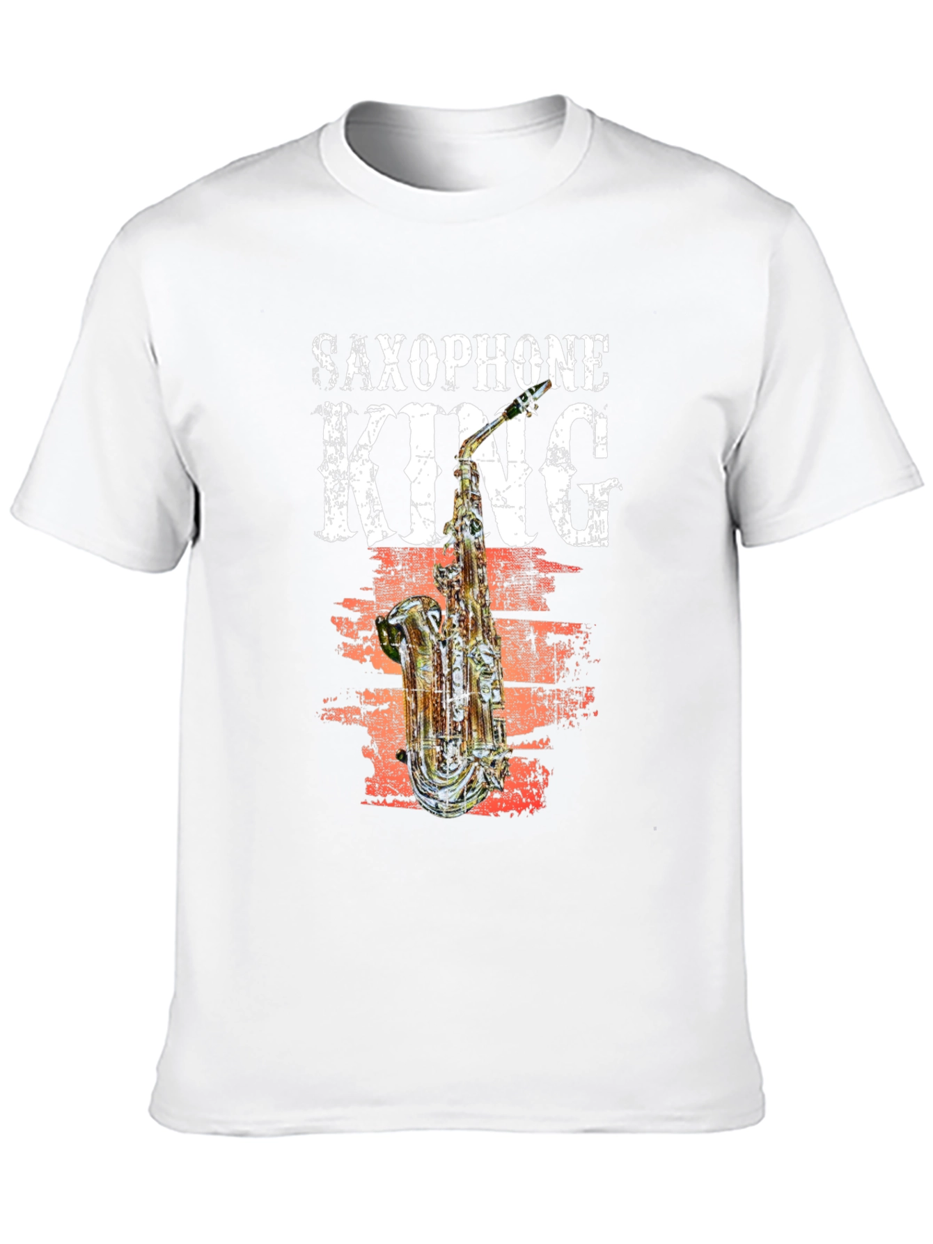 Saxophone King Graphic T-Shirt - Music Lover Tee