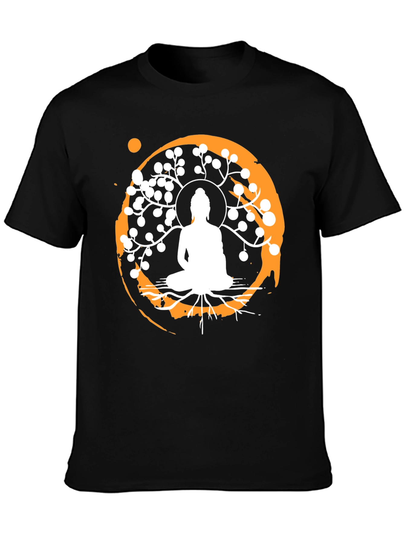 Buddha Tree Graphic T-Shirt - Zen Style