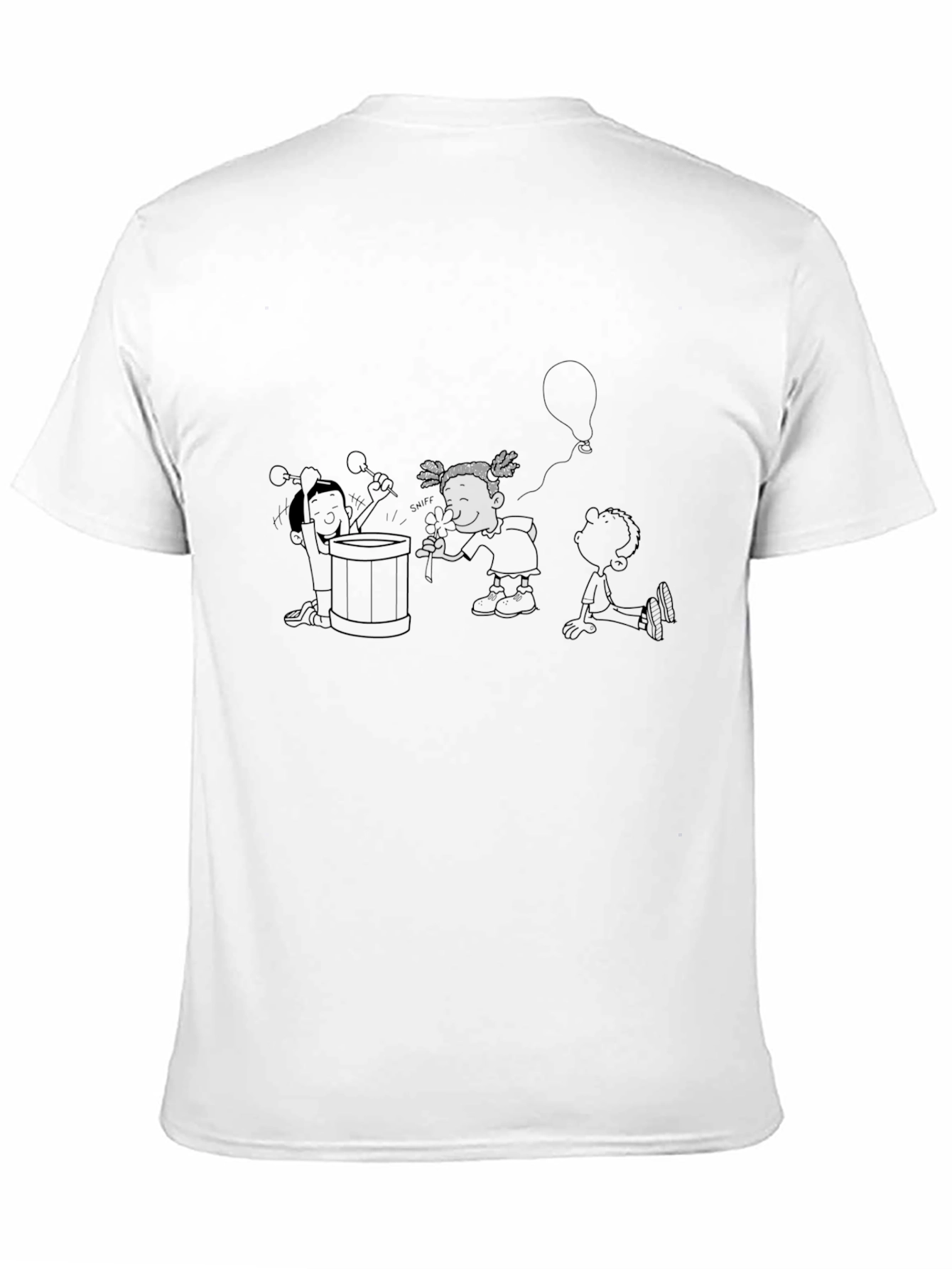 Graphic Print Black T-Shirt
