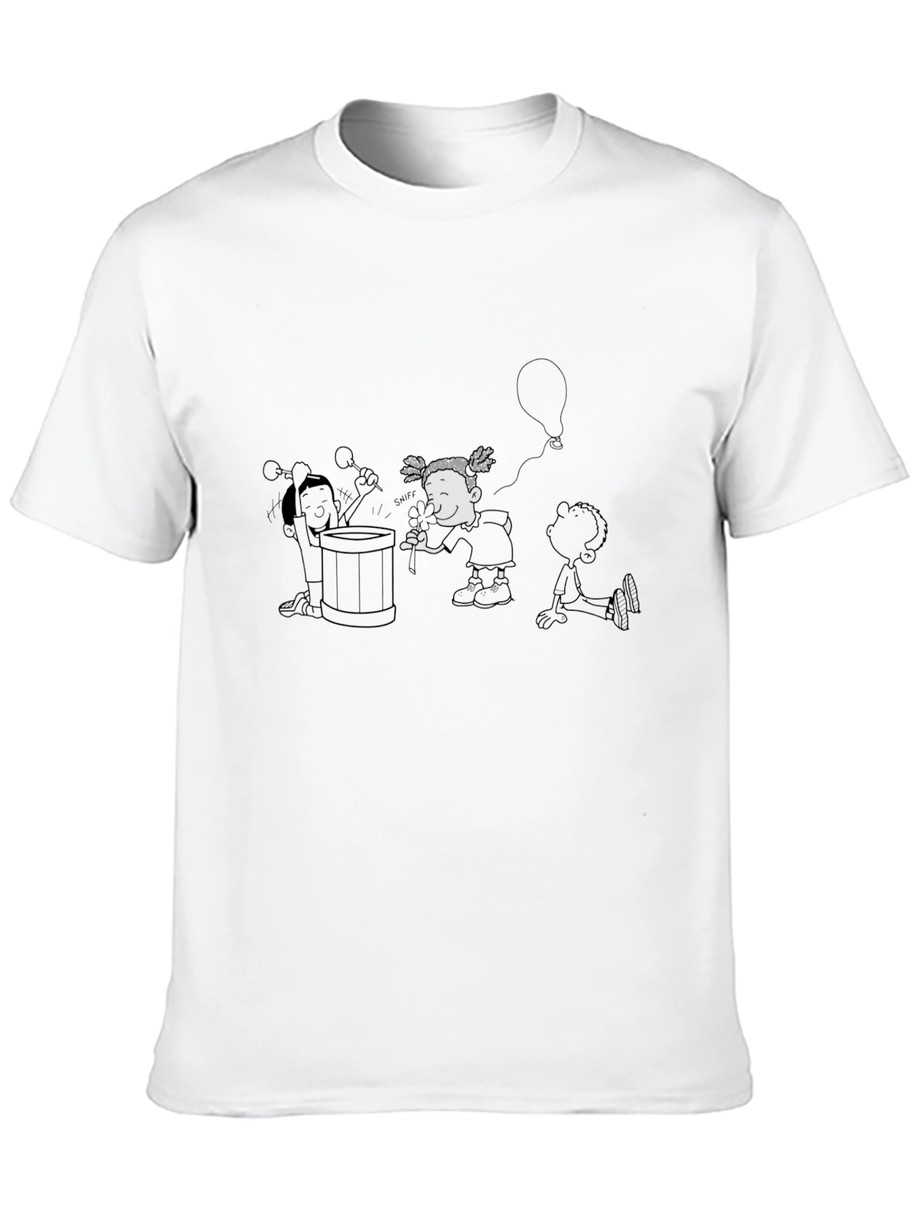 Graphic Print Black T-Shirt