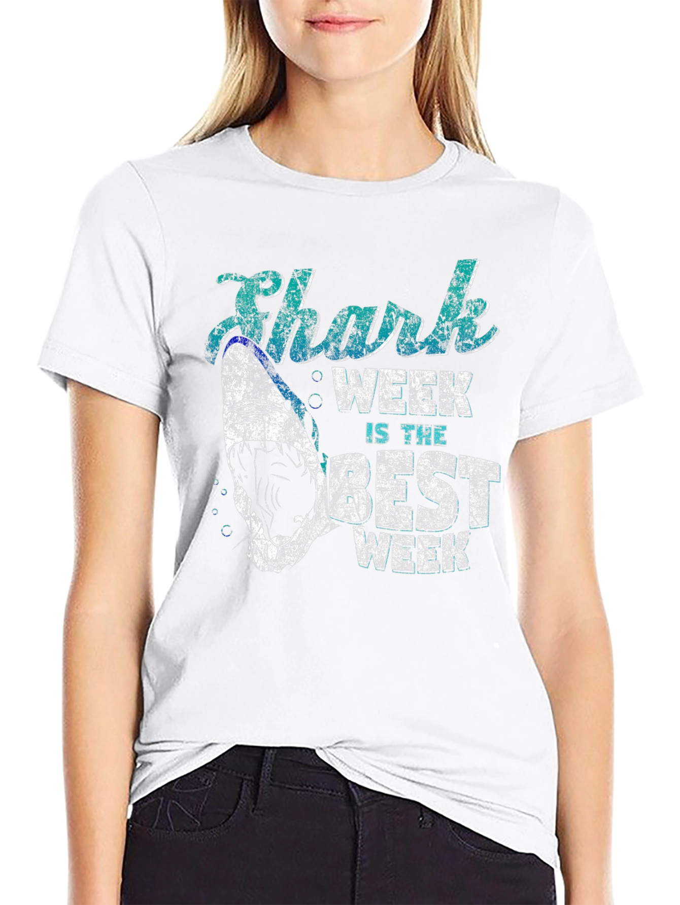 Shark Week is the Best Week Black T-Shirt