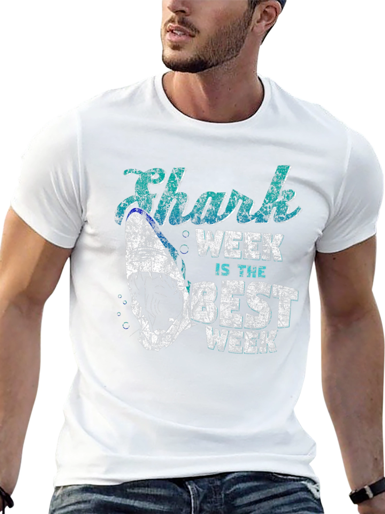 Shark Week is the Best Week Black T-Shirt