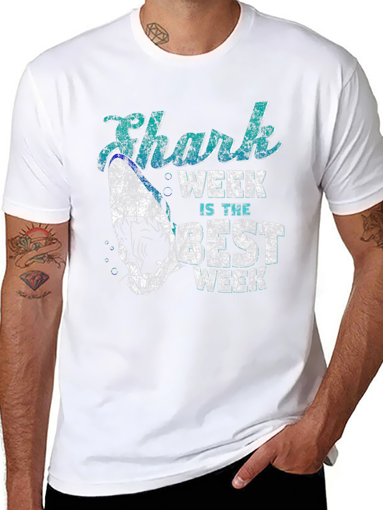 Shark Week is the Best Week Black T-Shirt
