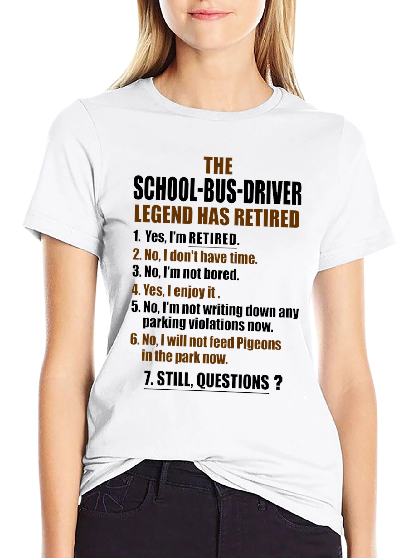 Retired School Bus Driver T-Shirt - Funny Retirement Gift
