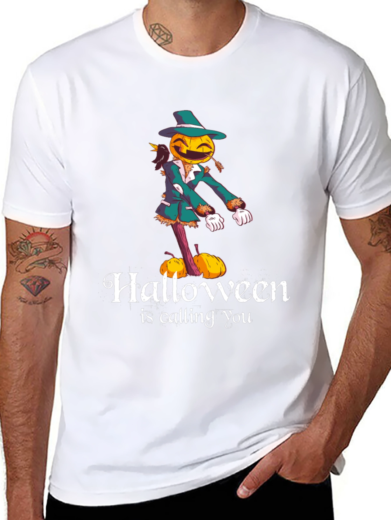 Halloween Scarecrow T-Shirt - Spooky Season Apparel