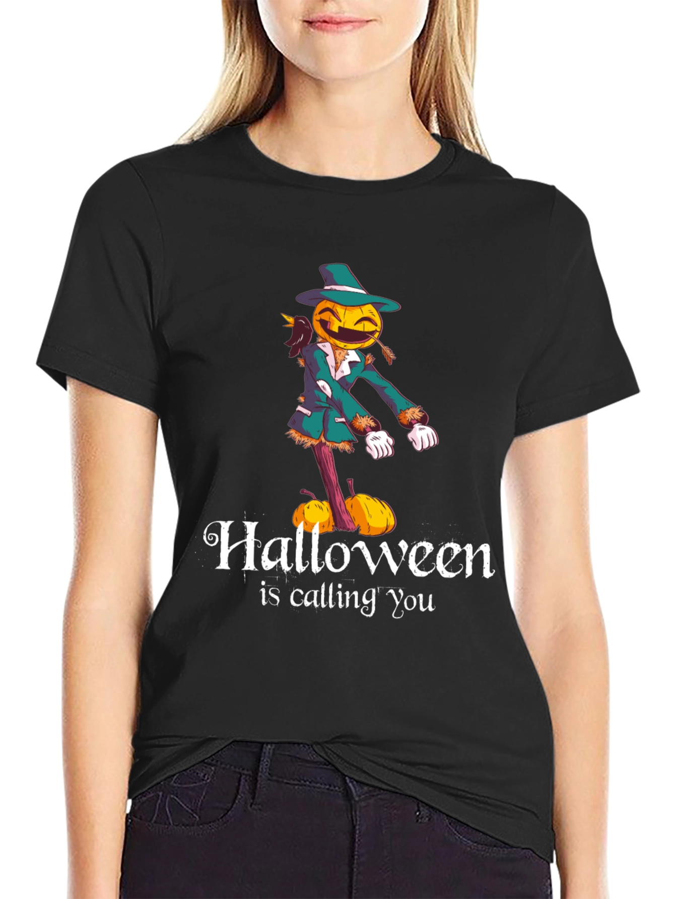 Halloween Scarecrow T-Shirt - Spooky Season Apparel