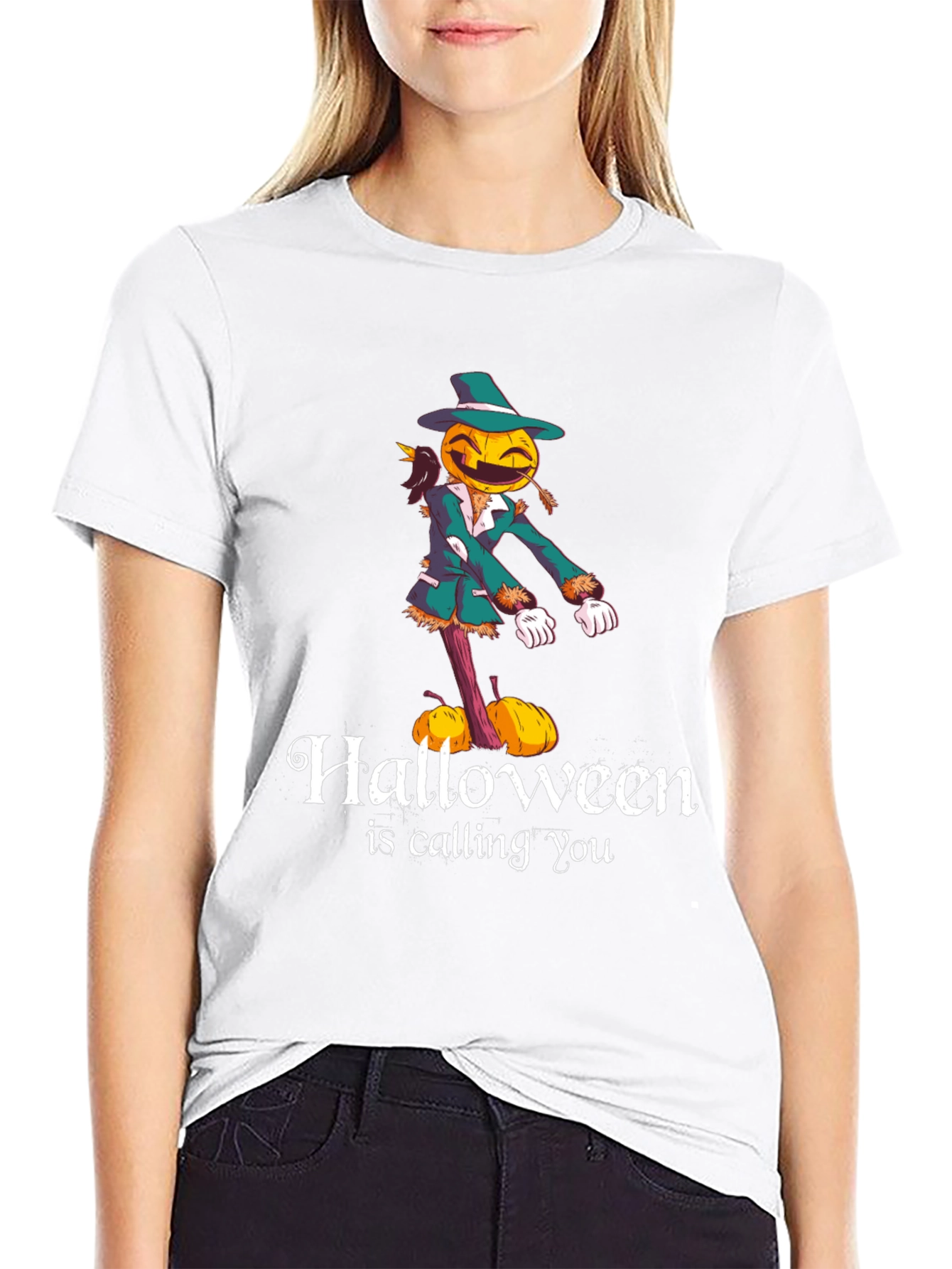 Halloween Scarecrow T-Shirt - Spooky Season Apparel