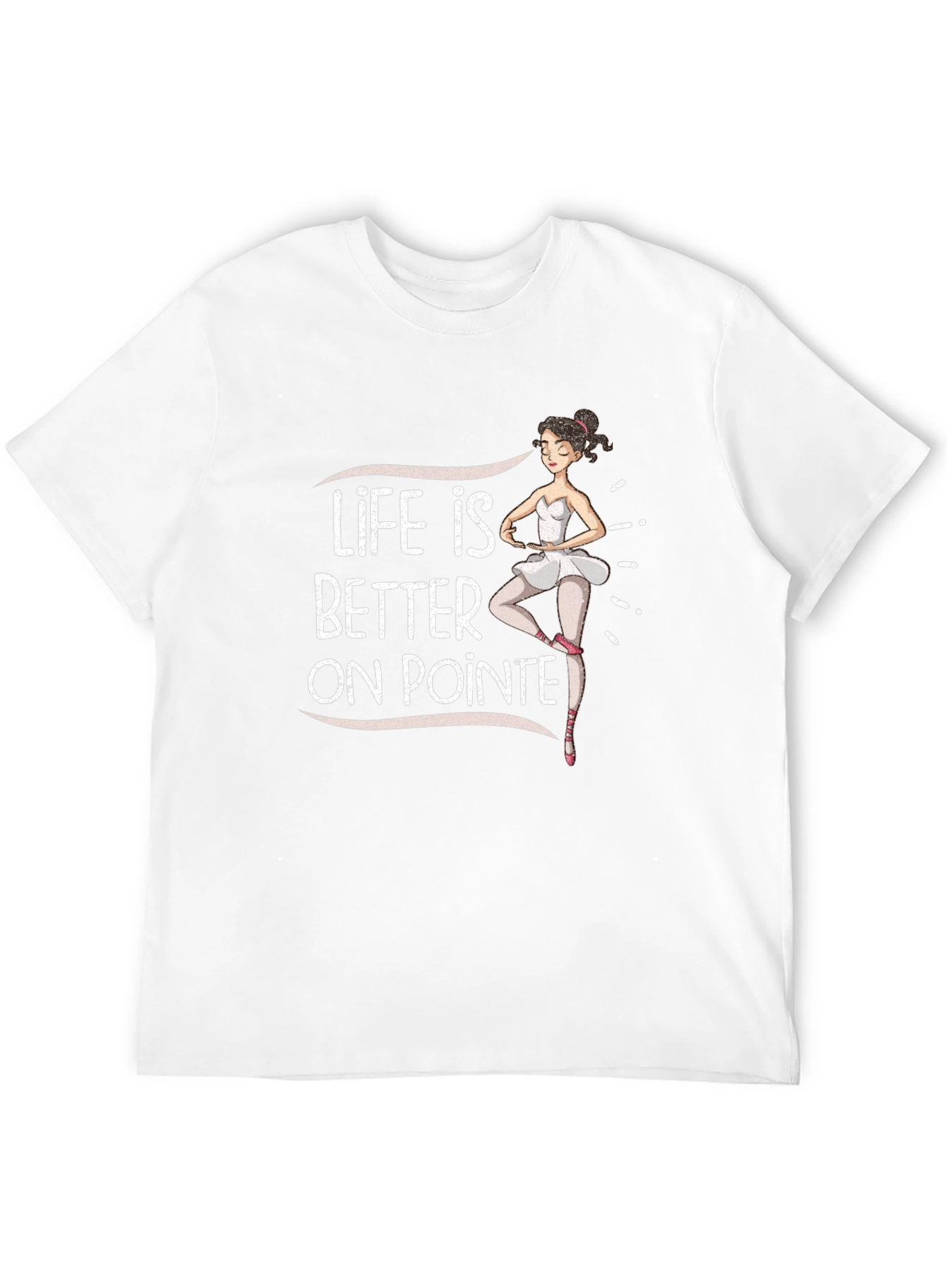 Life is Better on Pointe Black Graphic Tee
