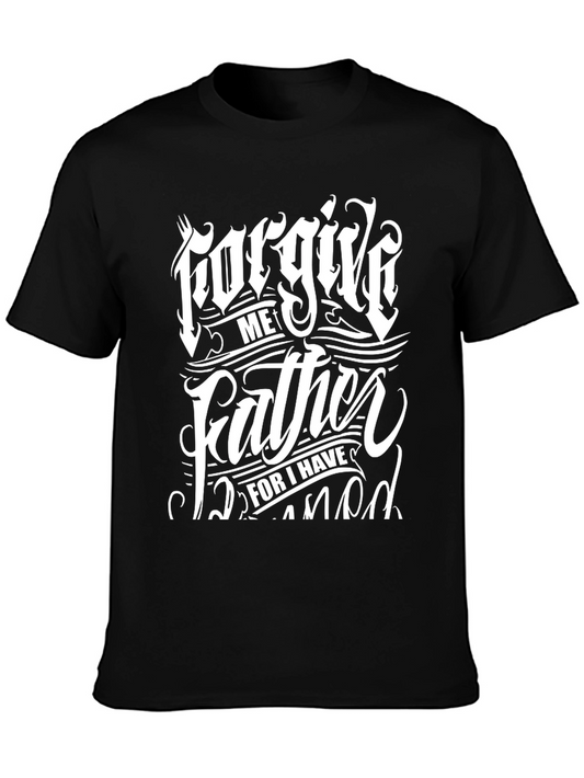 Forgive Me Father Black Graphic Tee