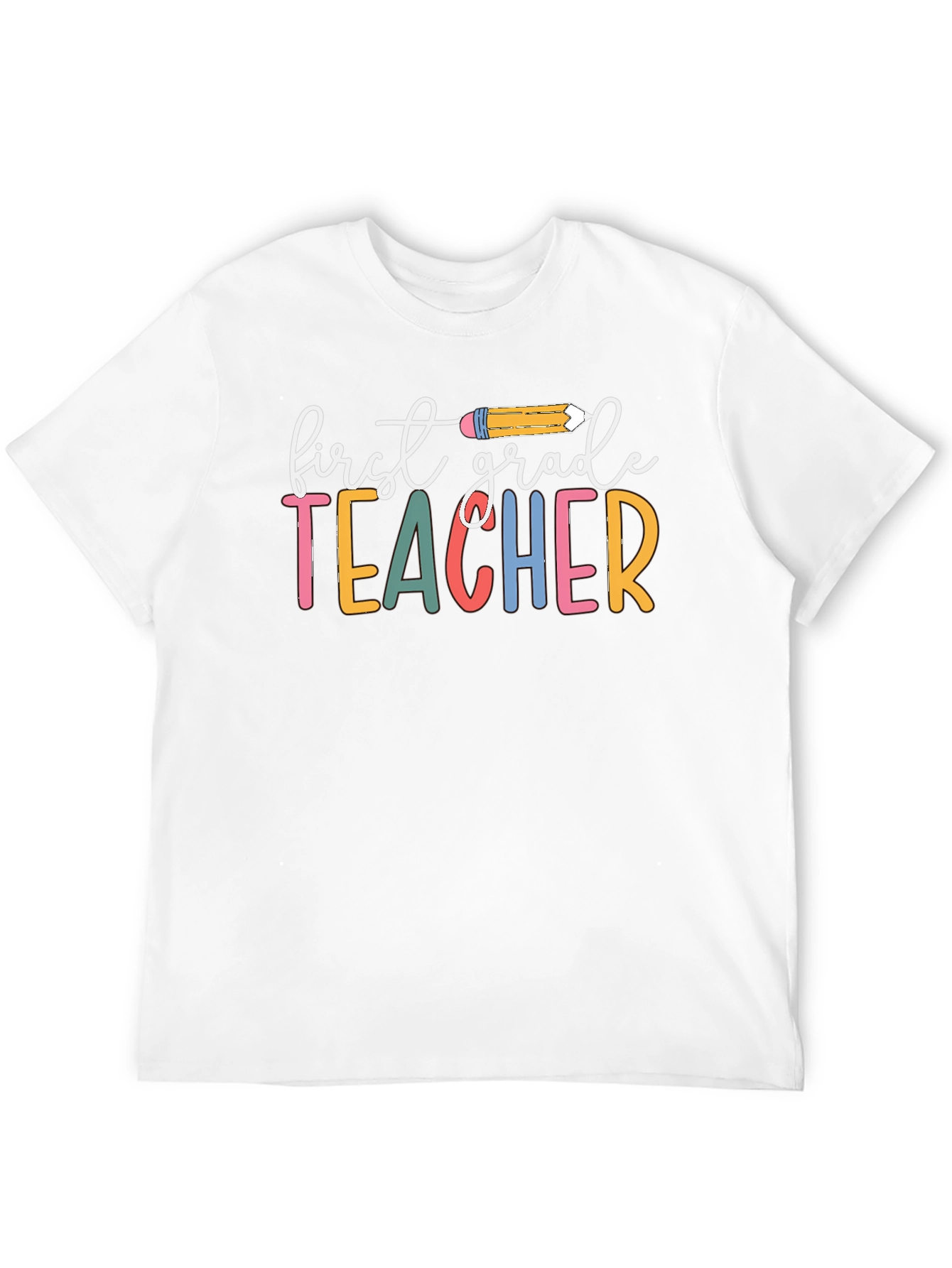 First Grade Teacher Graphic T-Shirt