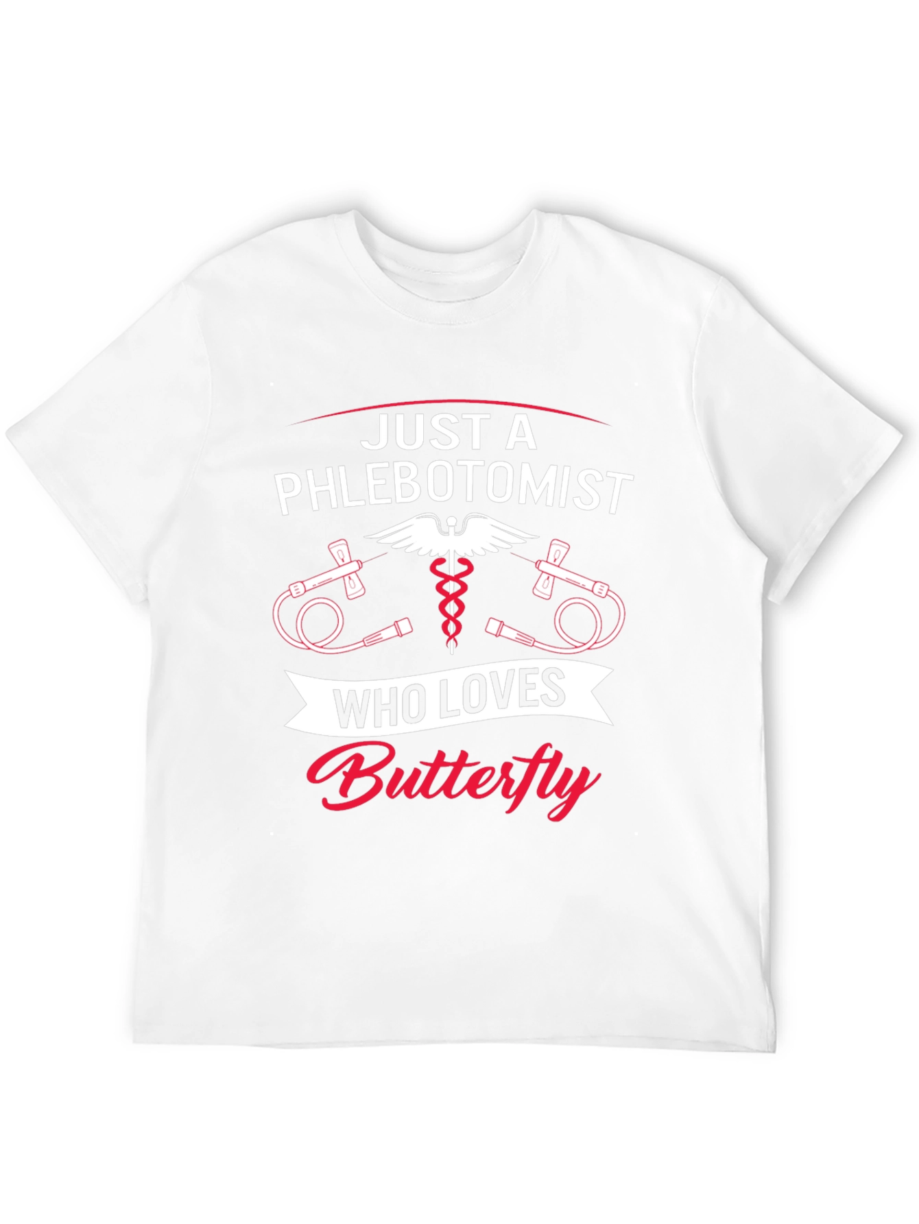 Phlebotomist Butterfly T-Shirt - Medical Professional Tee