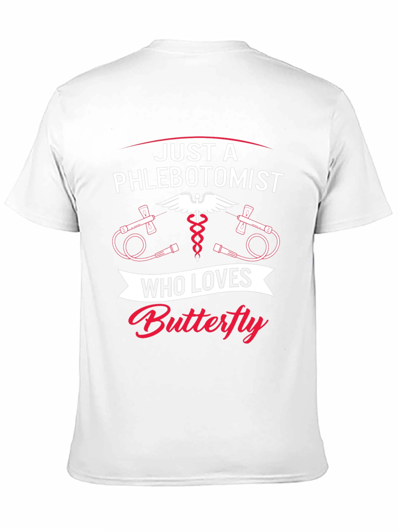 Phlebotomist Butterfly T-Shirt - Medical Professional Tee