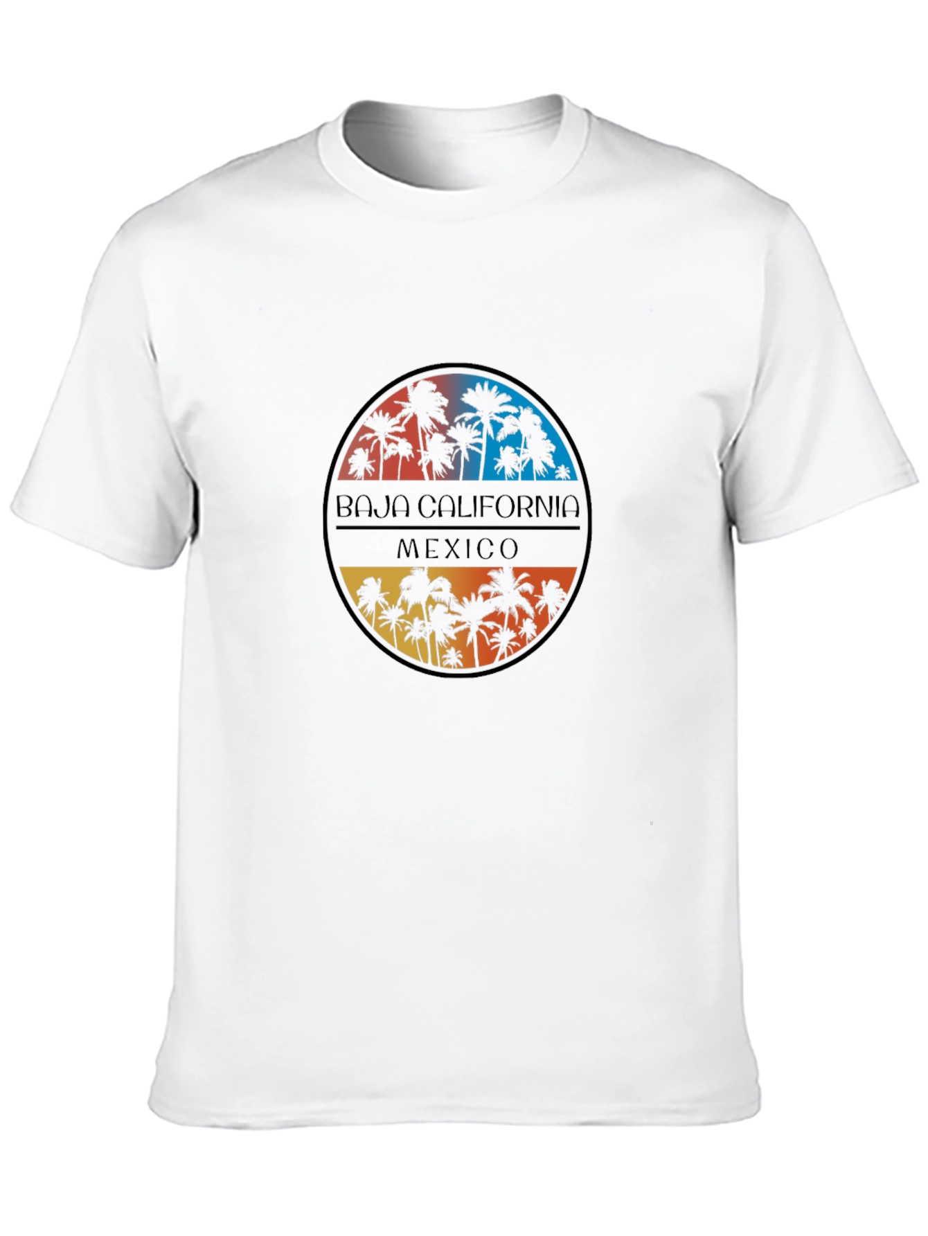 Baja California Mexico Palm Tree Graphic Tee