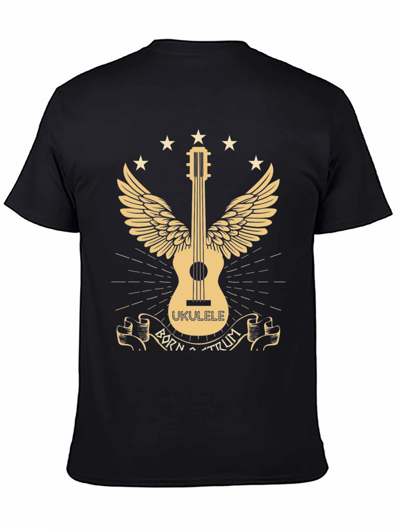 Born To Strum Ukulele Graphic T-Shirt