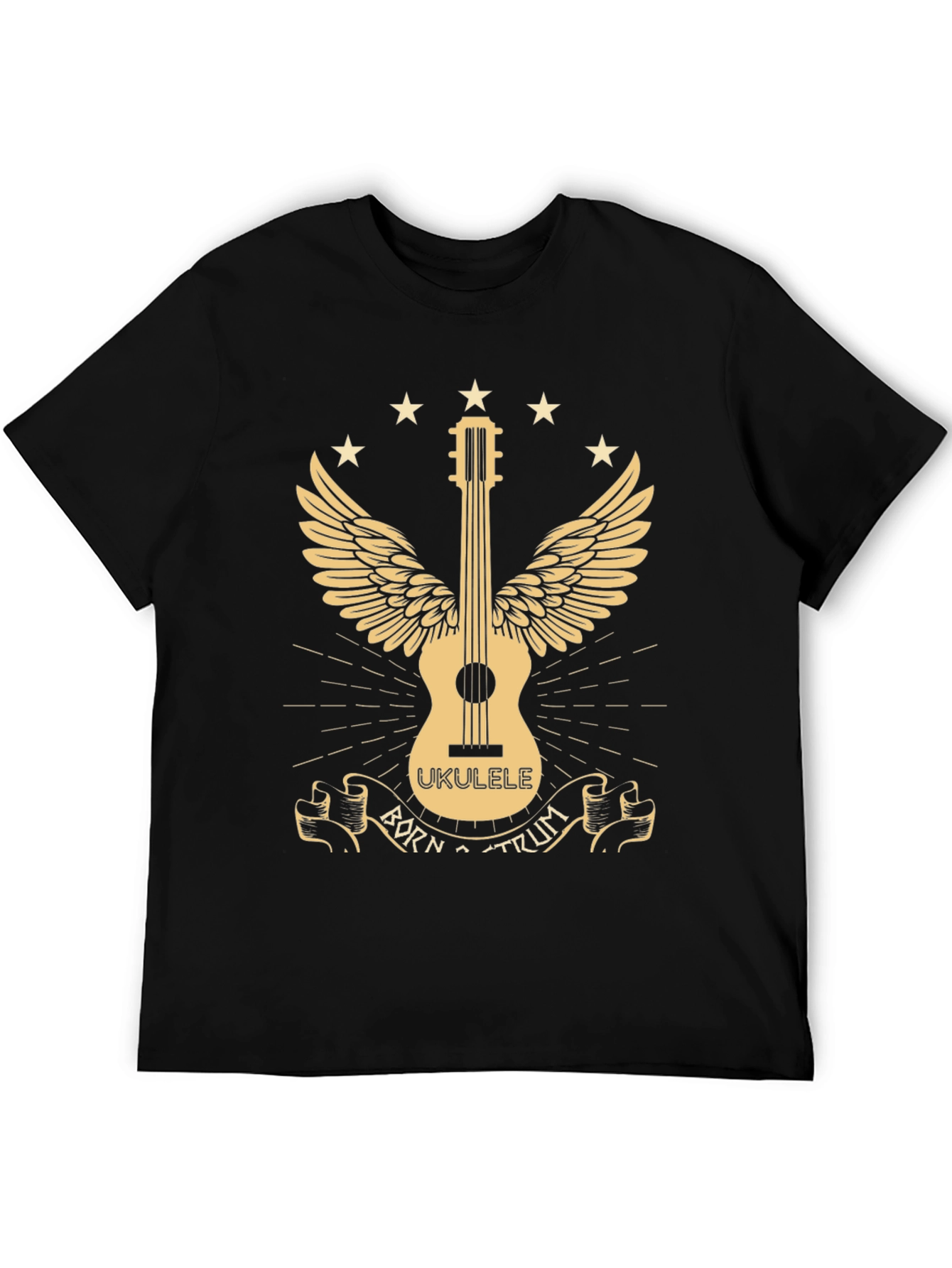 Born To Strum Ukulele Graphic T-Shirt