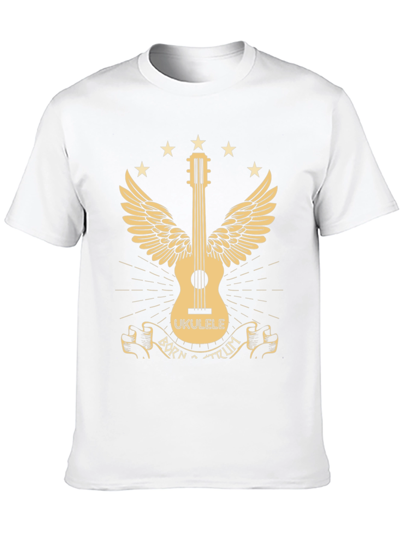 Born To Strum Ukulele Graphic T-Shirt