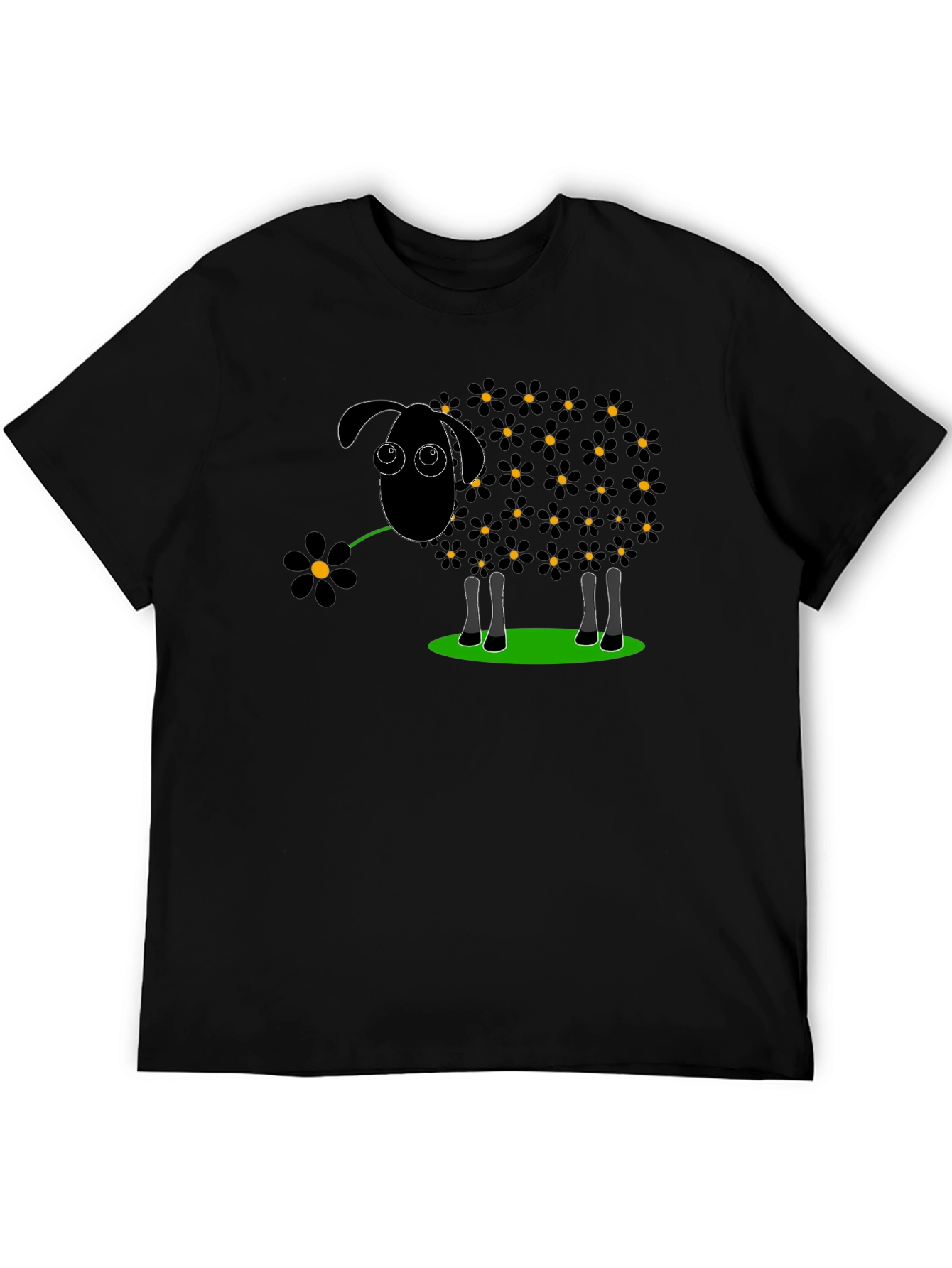 Black Sheep Daisy T-Shirt - Unique Graphic Tee