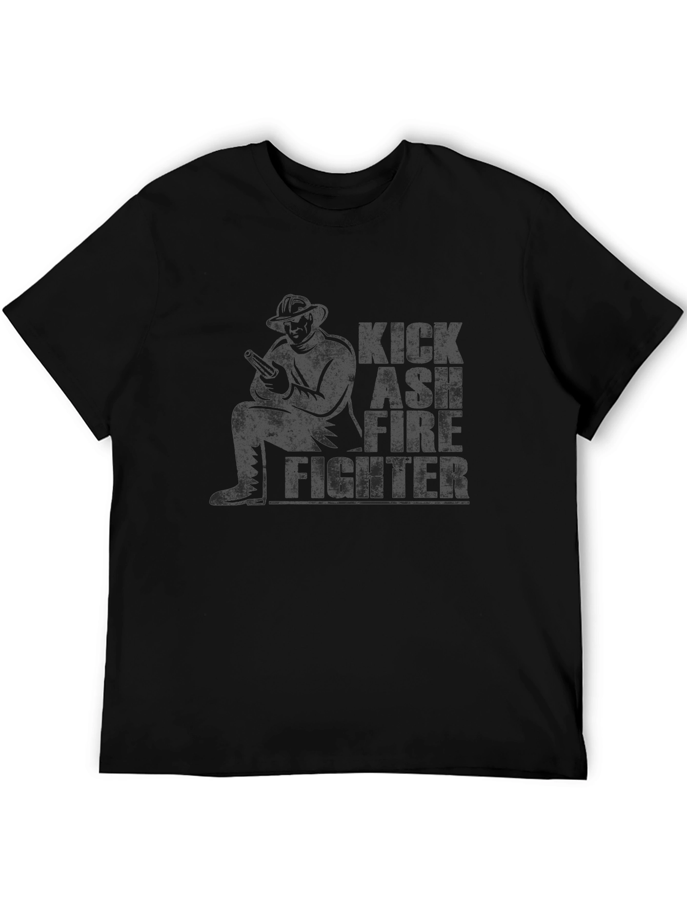 Kick Ash Firefighter Graphic T-Shirt