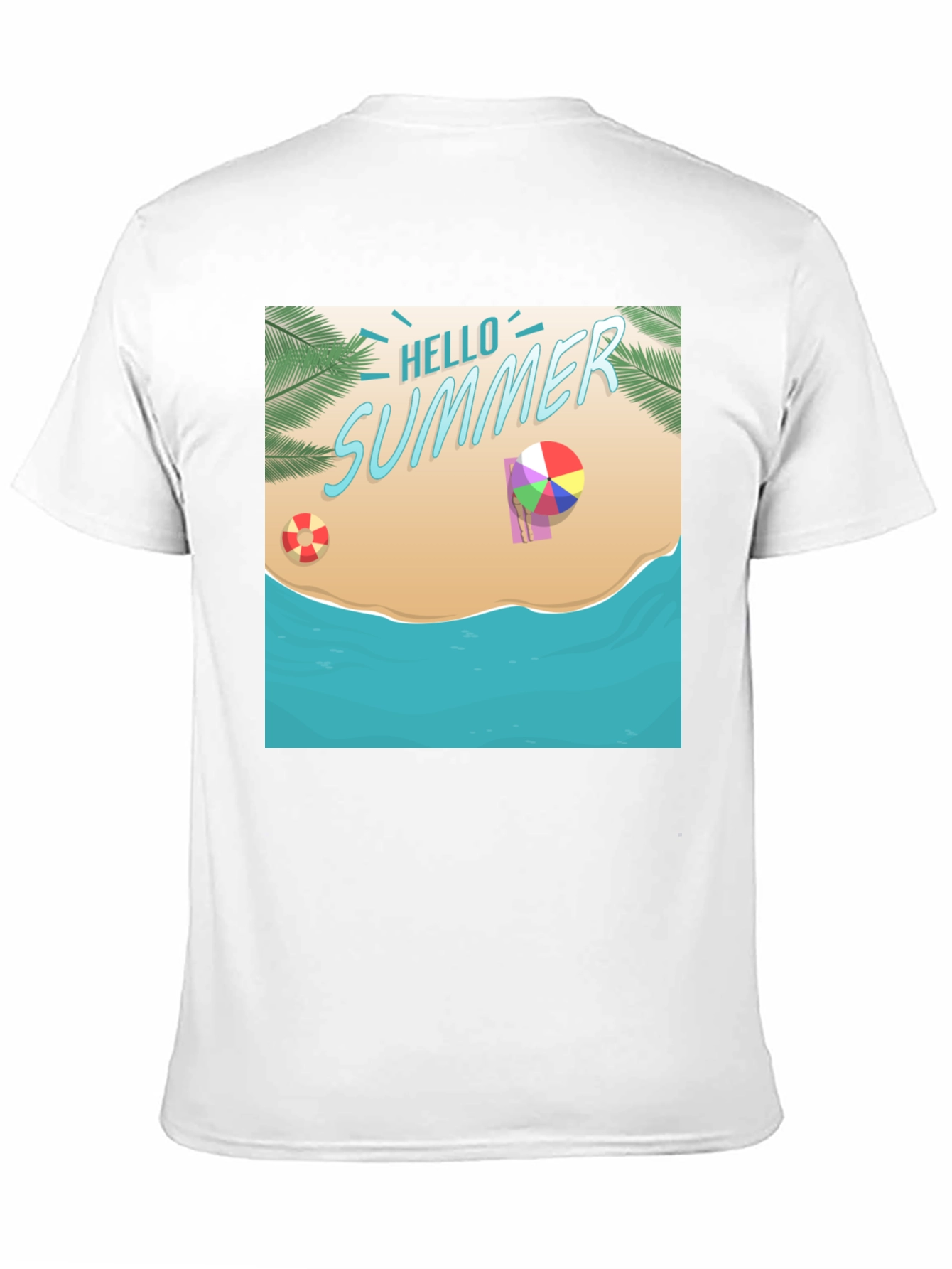 Hello Summer Black T-Shirt