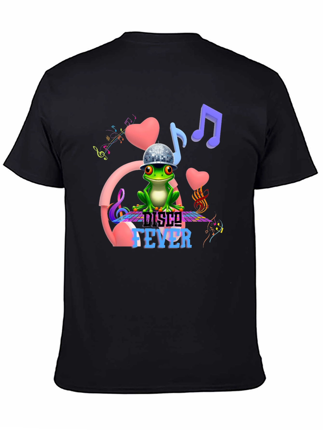 Disco Fever Frog Graphic T-Shirt