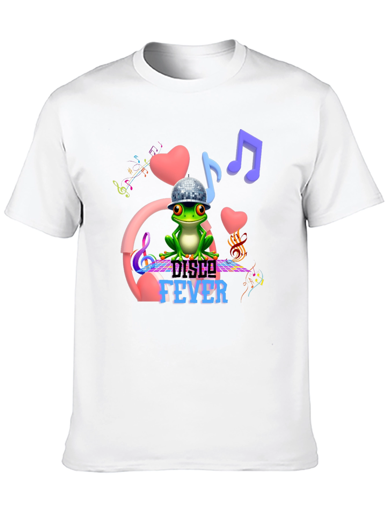 Disco Fever Frog Graphic T-Shirt