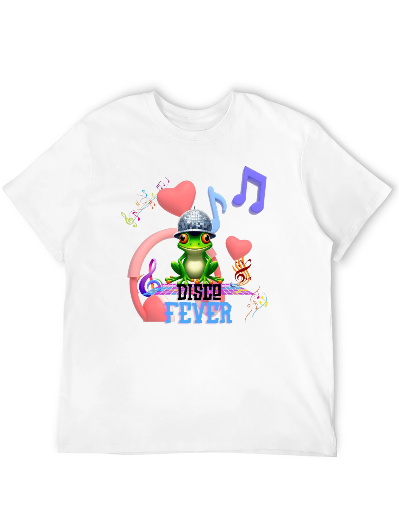 Disco Fever Frog Graphic T-Shirt