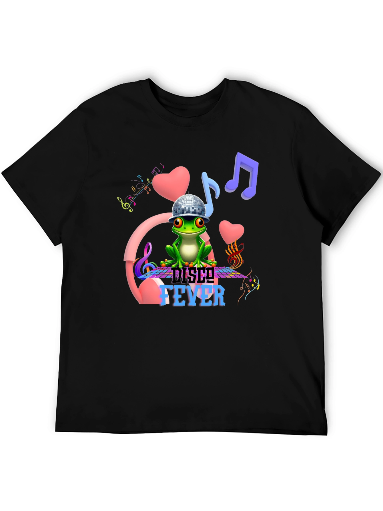 Disco Fever Frog Graphic T-Shirt
