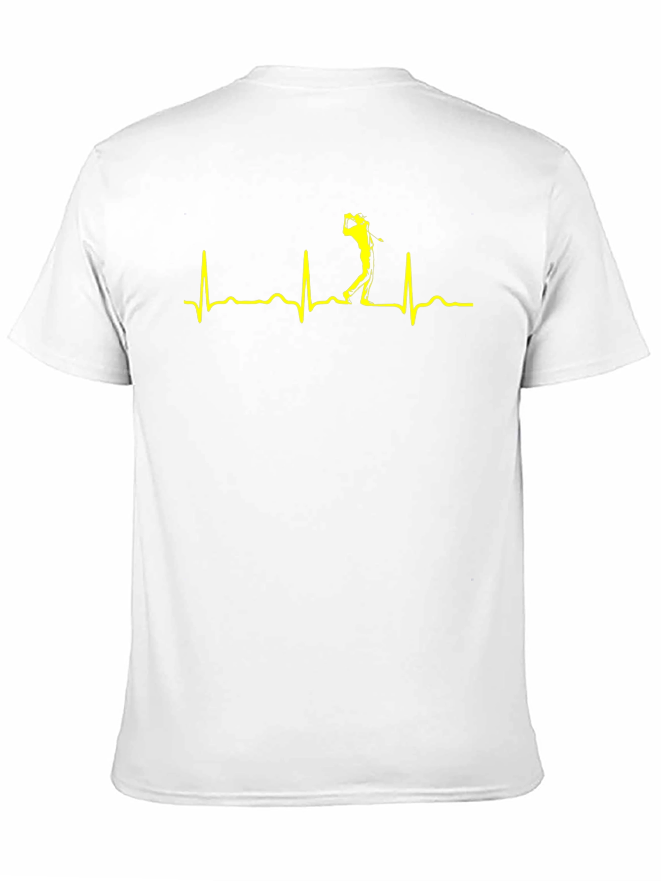 Golf Heartbeat T-Shirt - Black