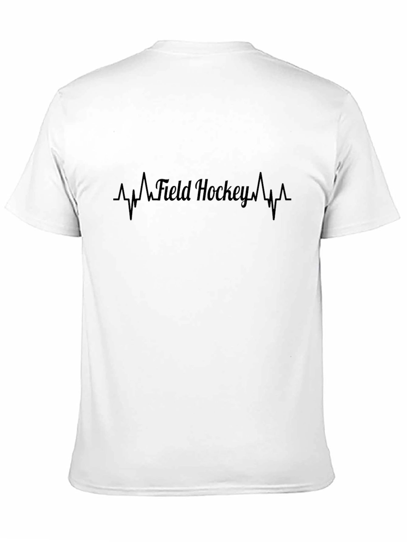 Field Hockey Heartbeat Black T-Shirt