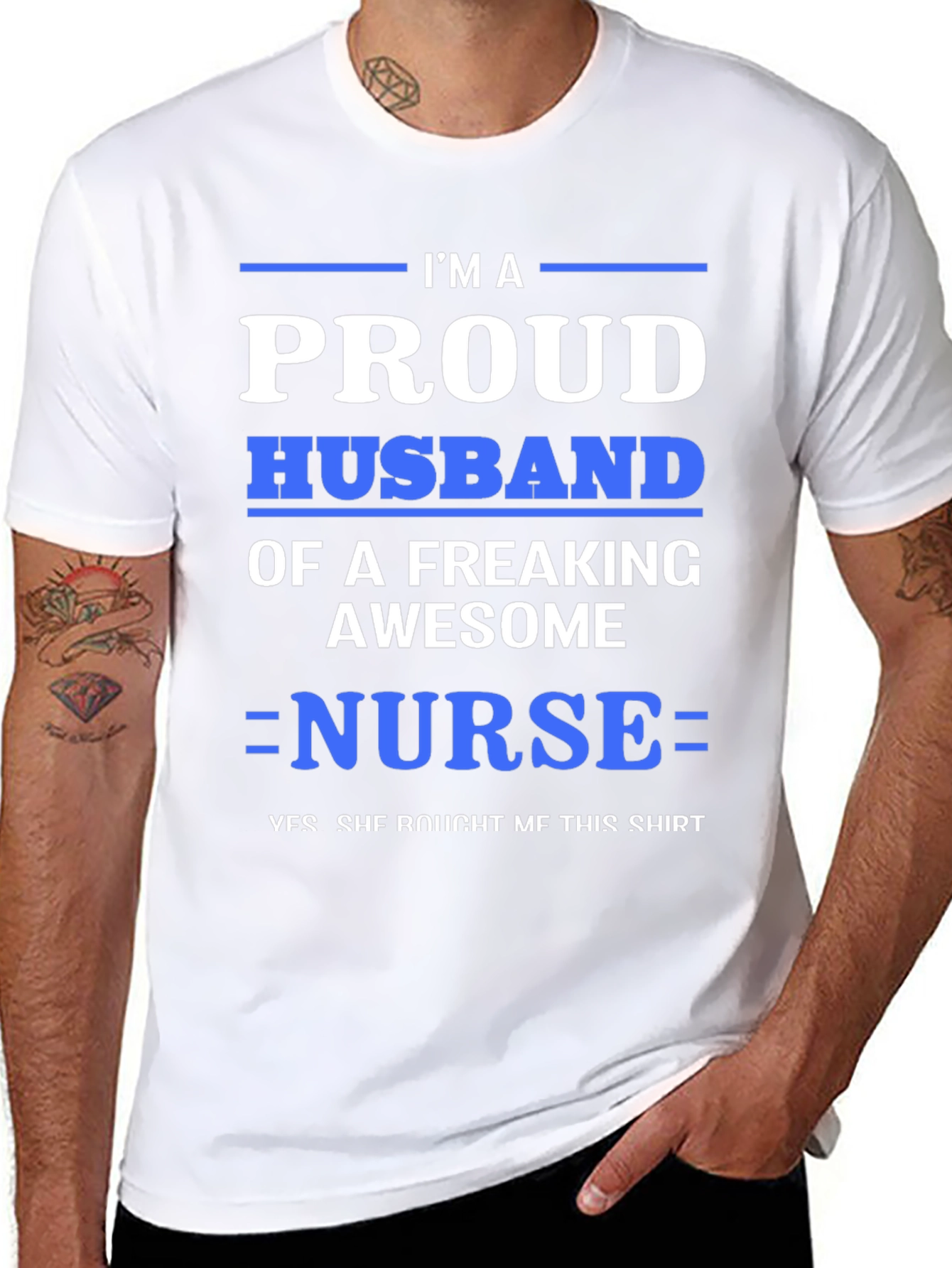 Proud Husband of a Nurse T-Shirt