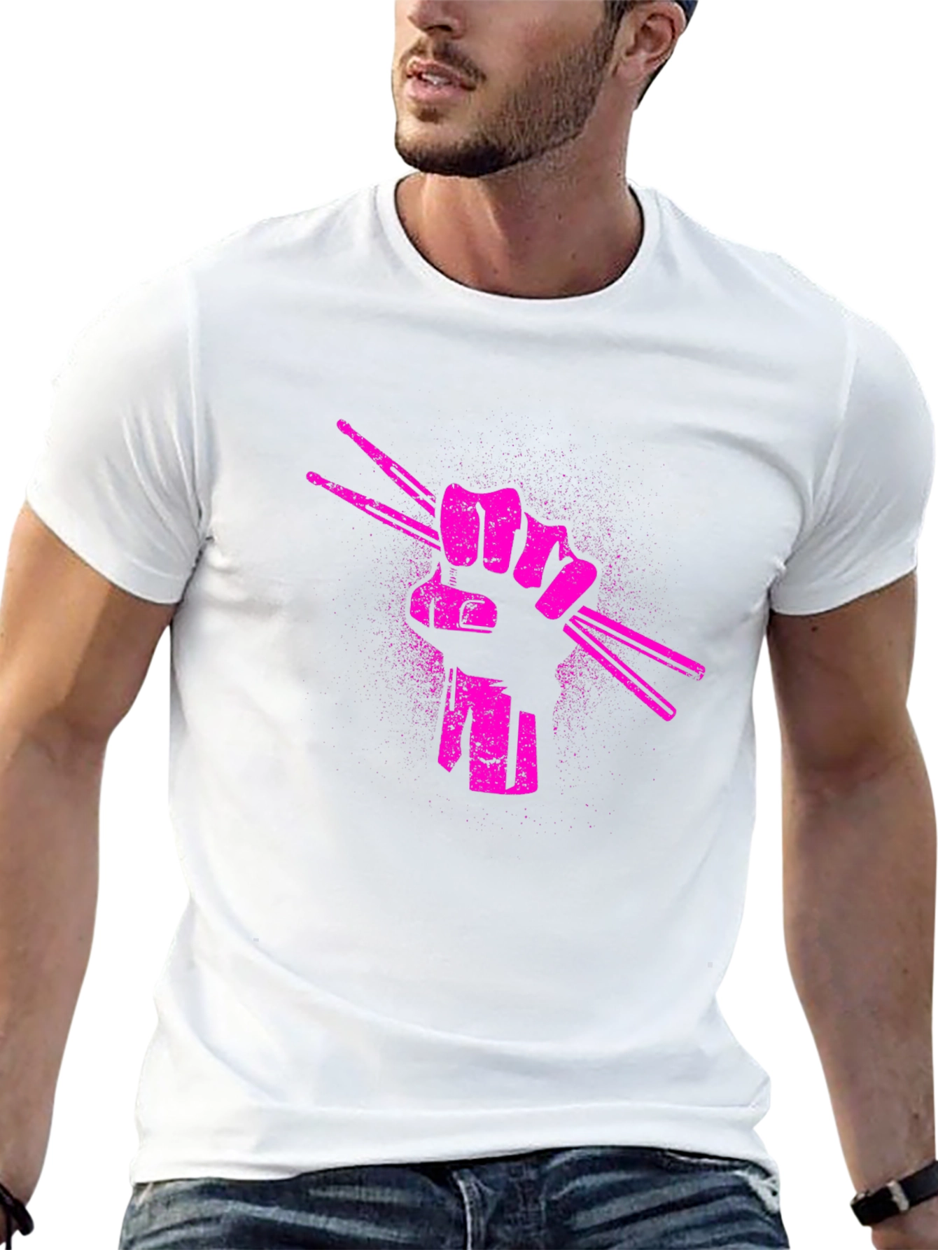 Drummers Fist Graphic T-Shirt - Music Lover Tee