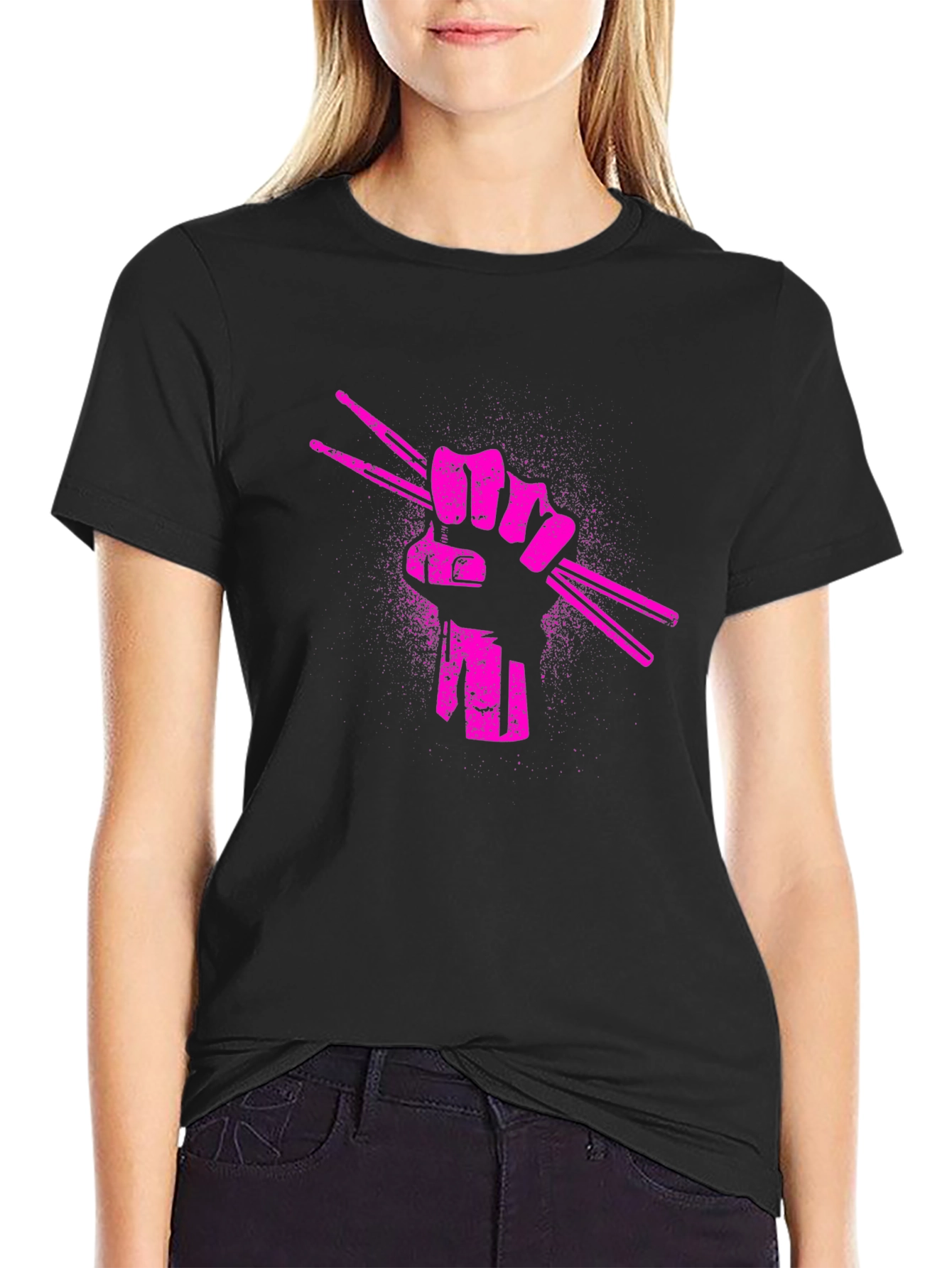Drummers Fist Graphic T-Shirt - Music Lover Tee