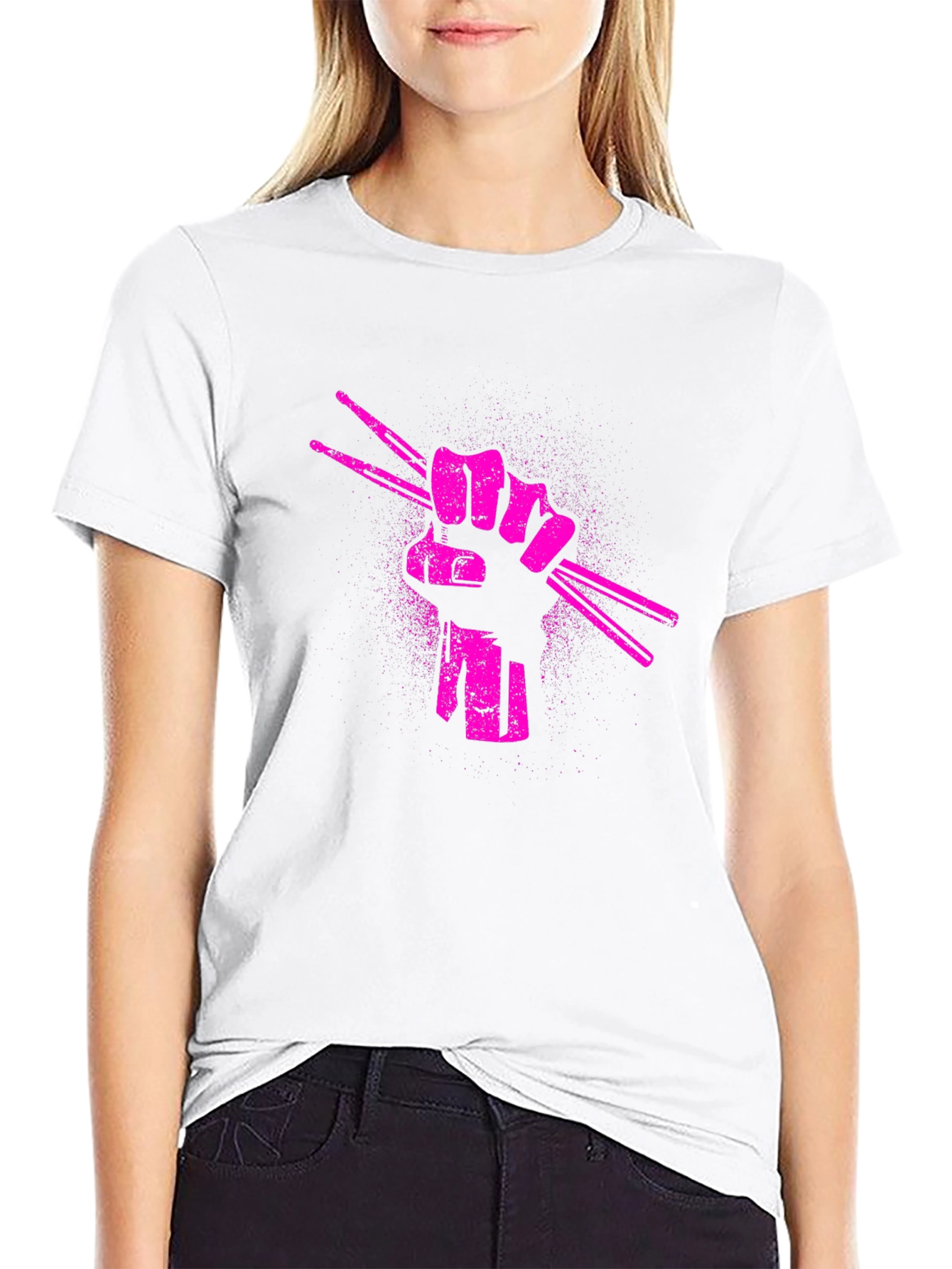 Drummers Fist Graphic T-Shirt - Music Lover Tee