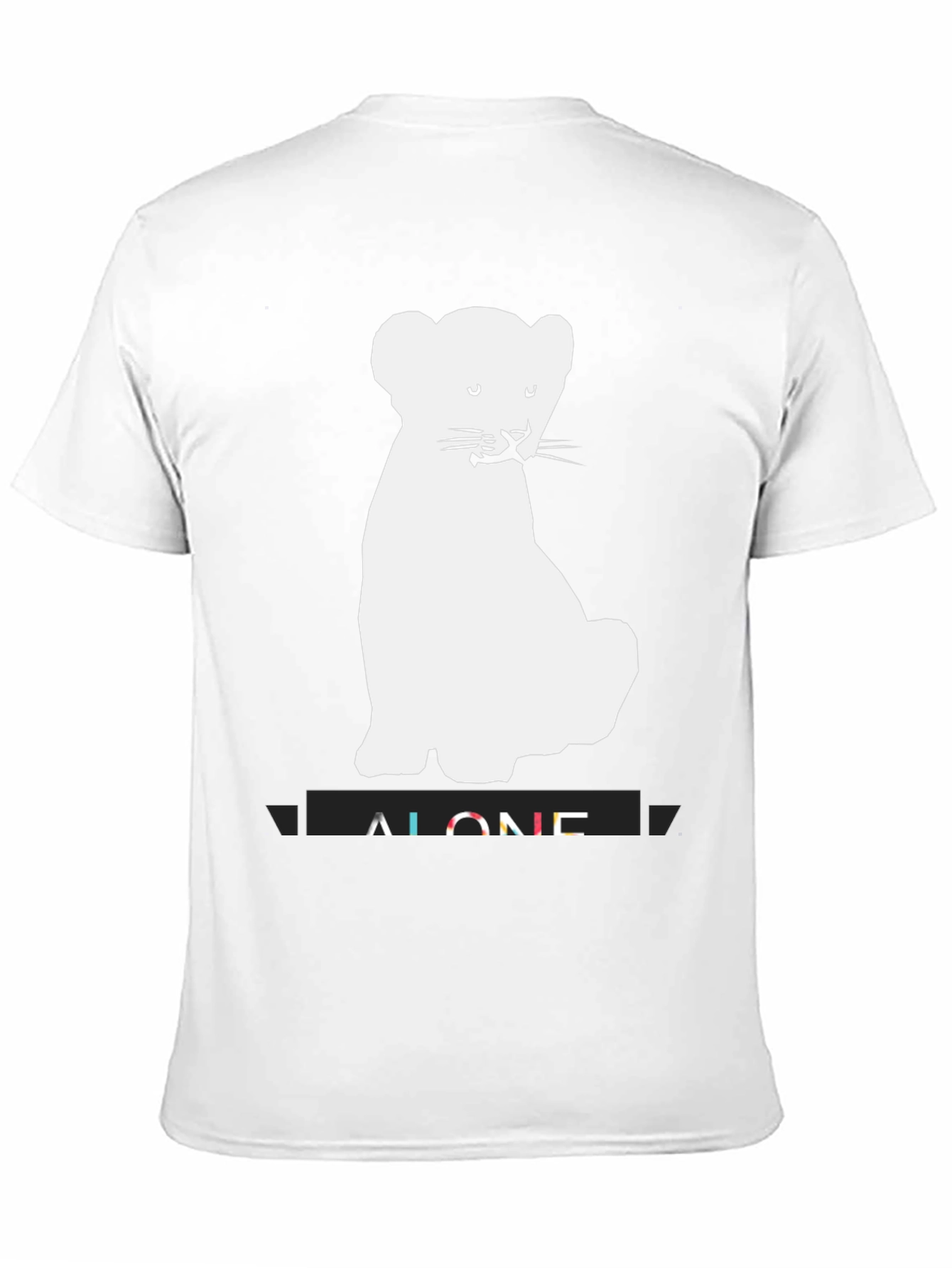 Alone Cub T-Shirt - Black Graphic Tee