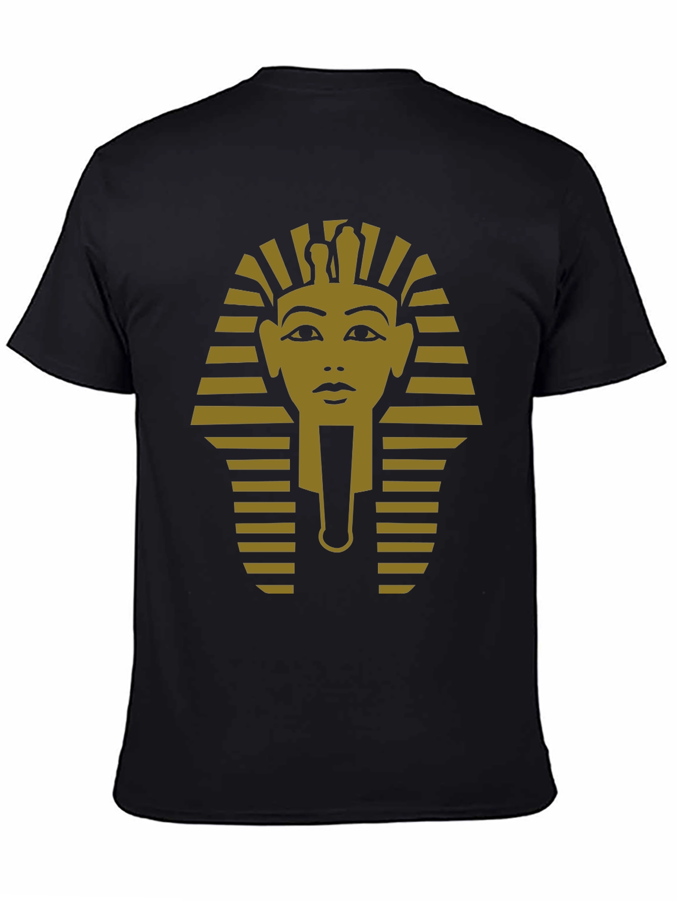 Egyptian Pharaoh Graphic Tee - Black Cotton T-Shirt