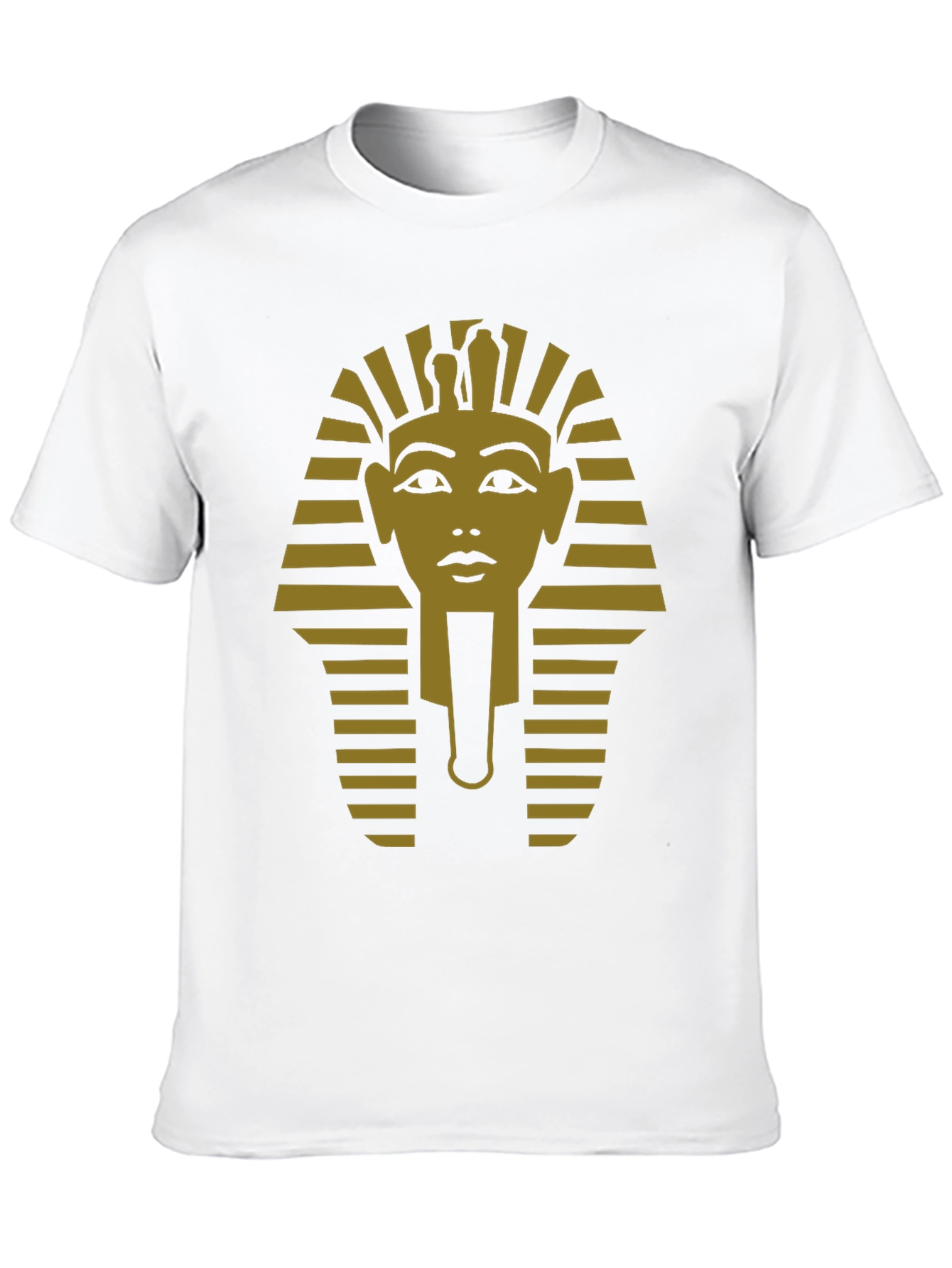 Egyptian Pharaoh Graphic Tee - Black Cotton T-Shirt